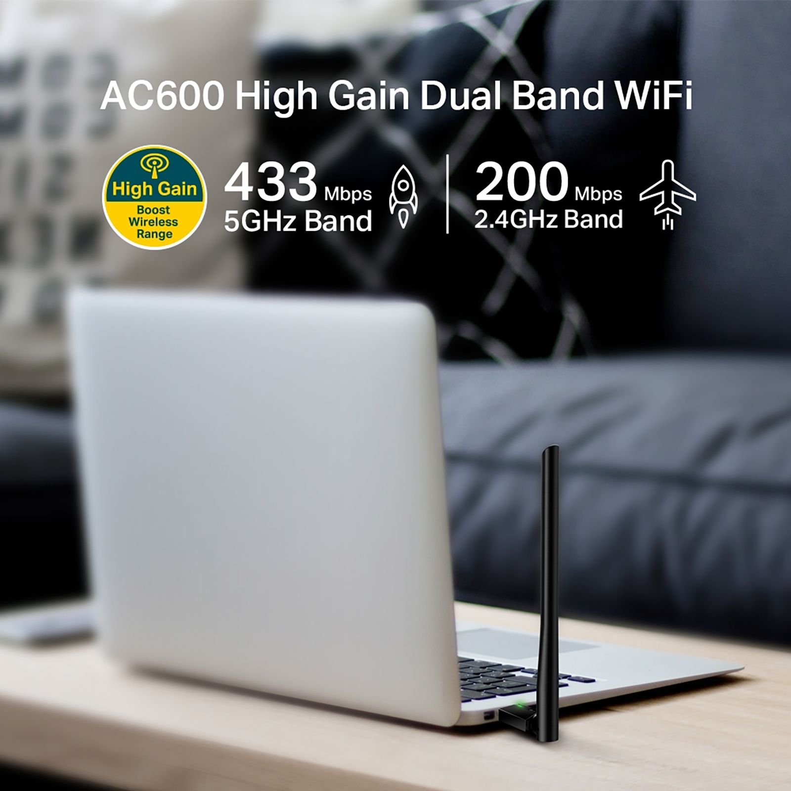 Tp-Link Archer T2U Plus Dual Band Network Adapter (1 Antenna, High speed dual band adapter, Multi directional Antenna, Black) Tp-Link Archer T2U Plus Dual Band Network Adapter (1 Antenna, High speed dual band adapter, Multi directional Antenna, Black)_9