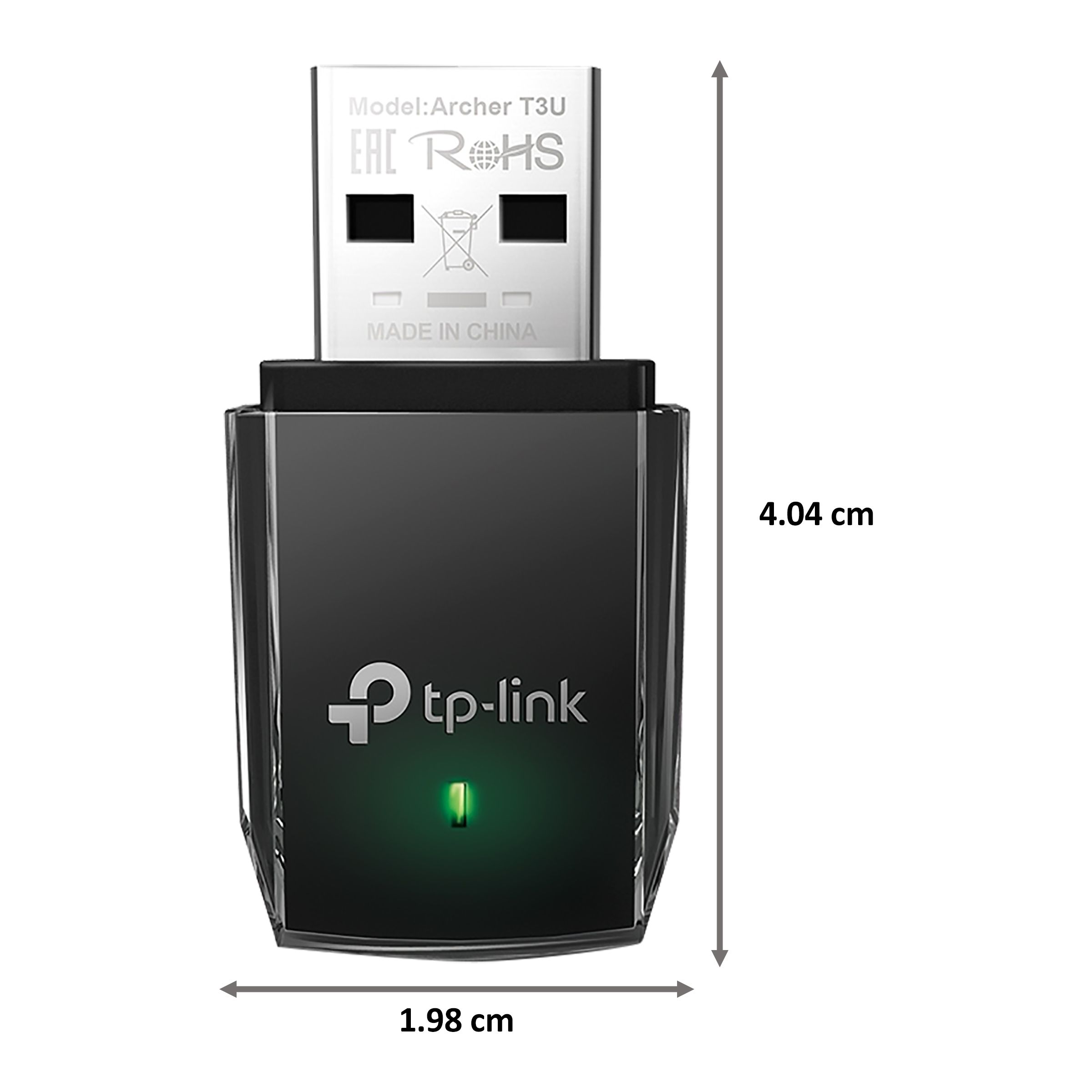 Tp-Link Archer T3U Dual Band Network Adapter (1 Antenna, MU-MIMO, Miniature Design, Black) Tp-Link Archer T3U Dual Band Network Adapter (1 Antenna, MU-MIMO, Miniature Design, Black)_2