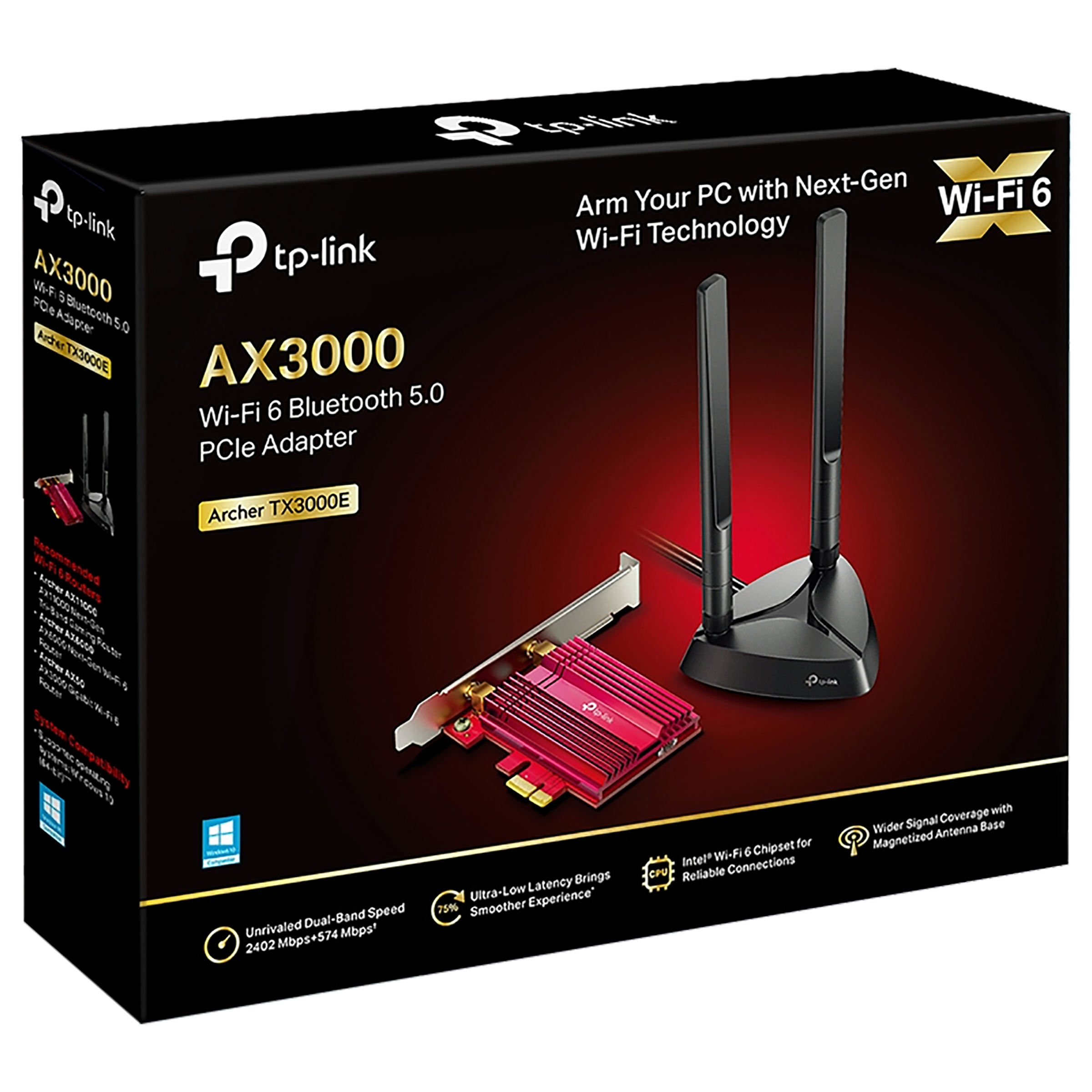 Tp-Link  Archer TX3000E Dual Band Network Adapter (2 Antennas, Wider Signal Coverage, Backward Compatibility, Black)_10