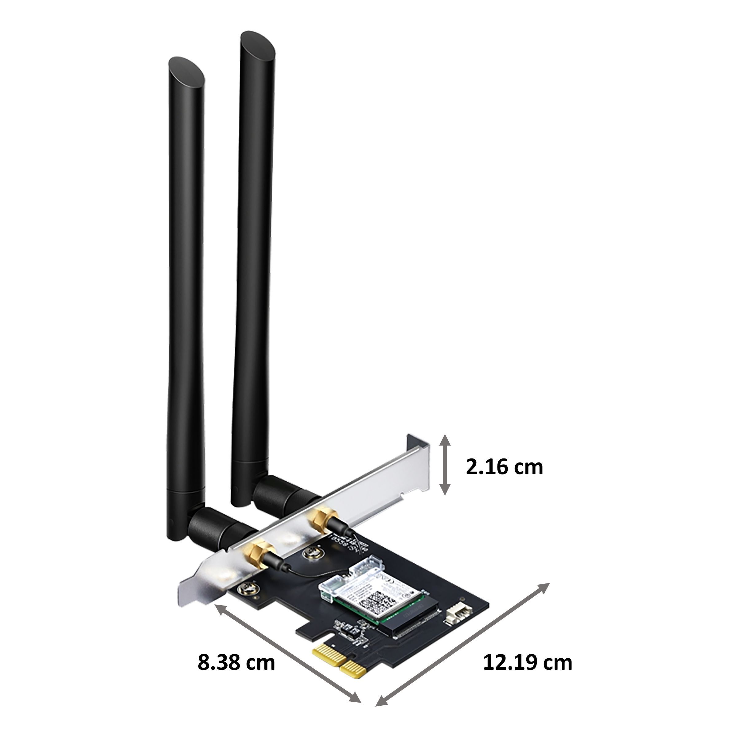 Tp-Link Archer T5E Dual Band Network Adapter (2 Antennas, Ultra-Fast Speed, Bluetooth 4.2, Black)_2