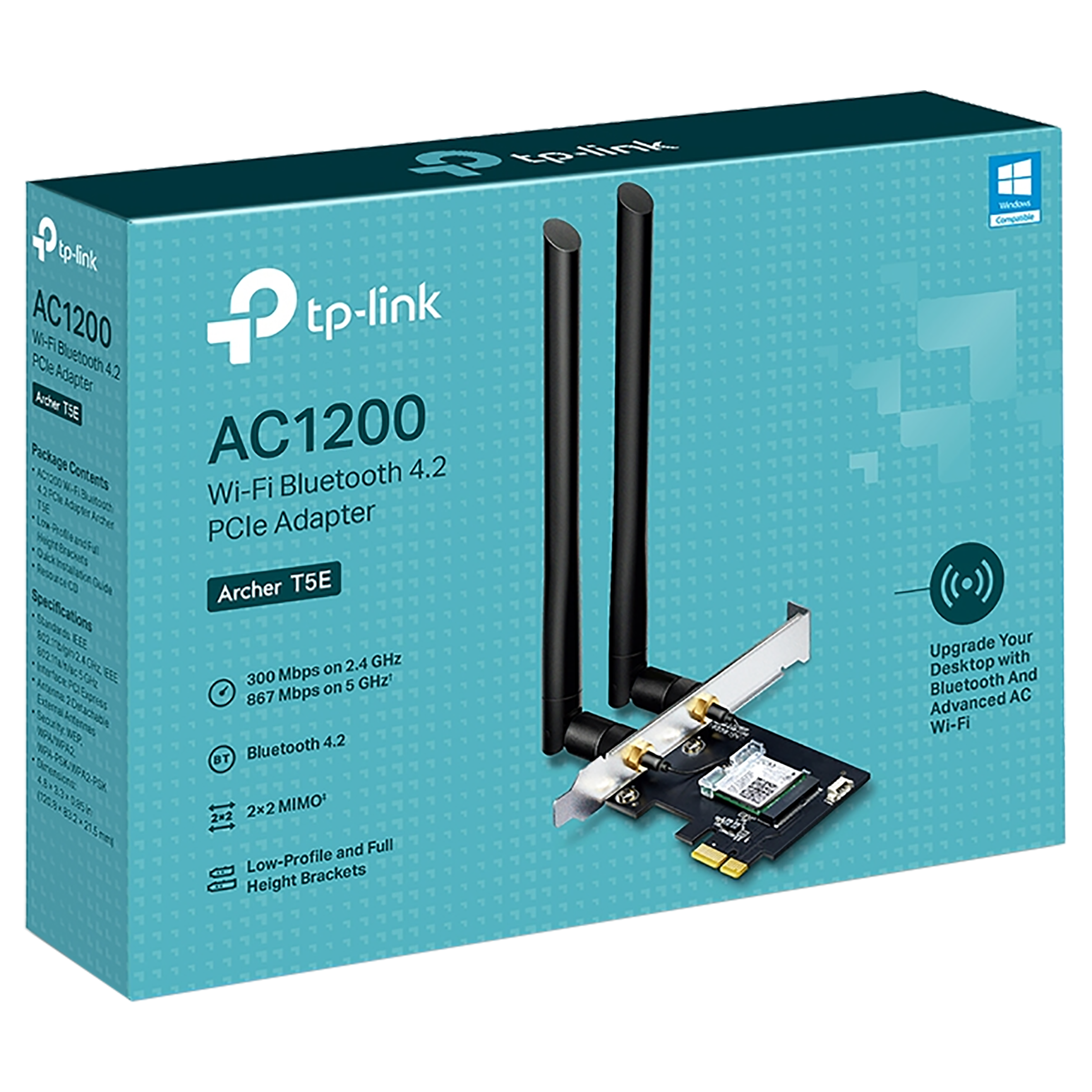 Tp-Link Archer T5E Dual Band Network Adapter (2 Antennas, Ultra-Fast Speed, Bluetooth 4.2, Black)_10