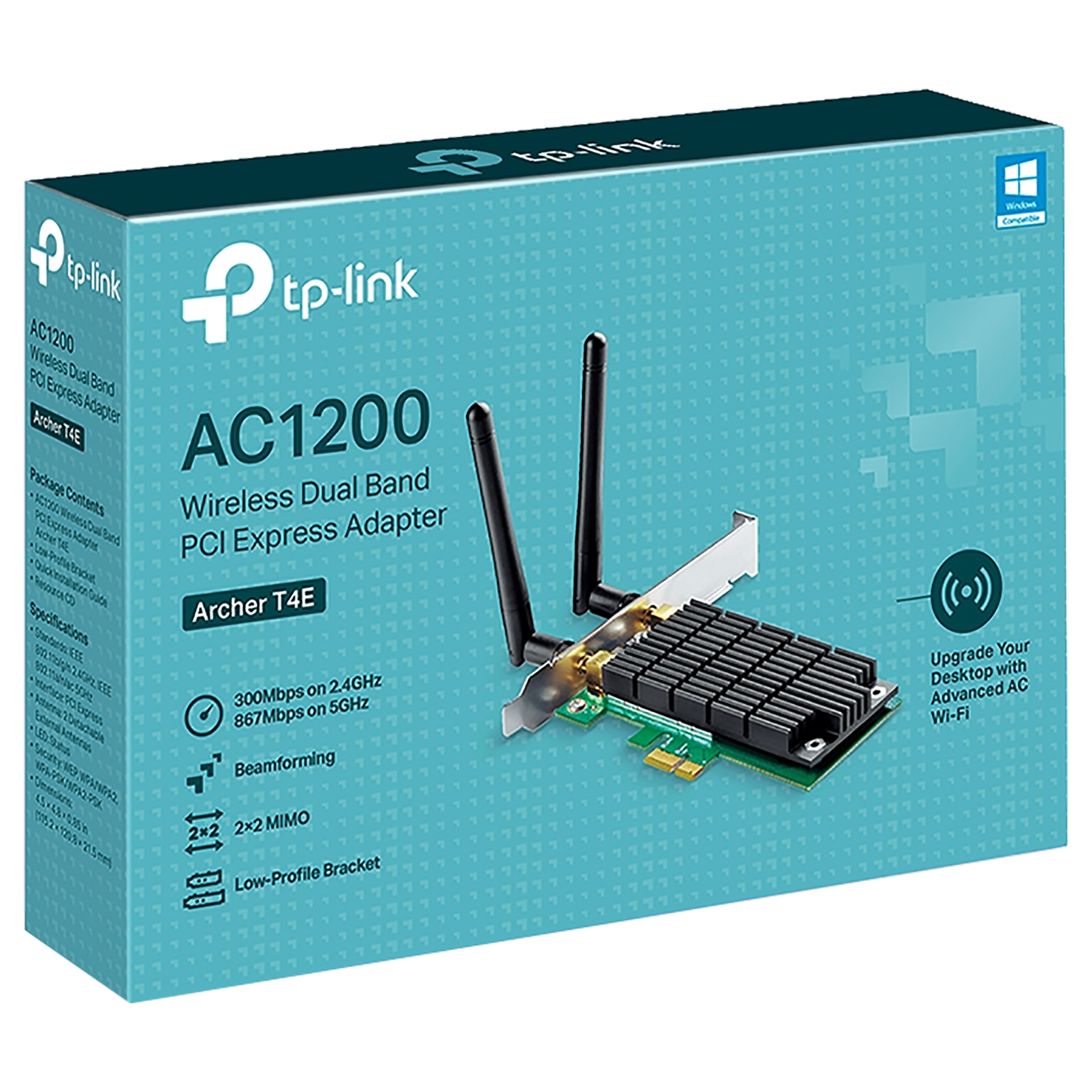 Tp-Link Archer T4E Dual Band Network Adapter (2 Antennas, 2×2 MIMO, Beamforming, Black) Tp-Link Archer T4E Dual Band Network Adapter (2 Antennas, 2×2 MIMO, Beamforming, Black)_5