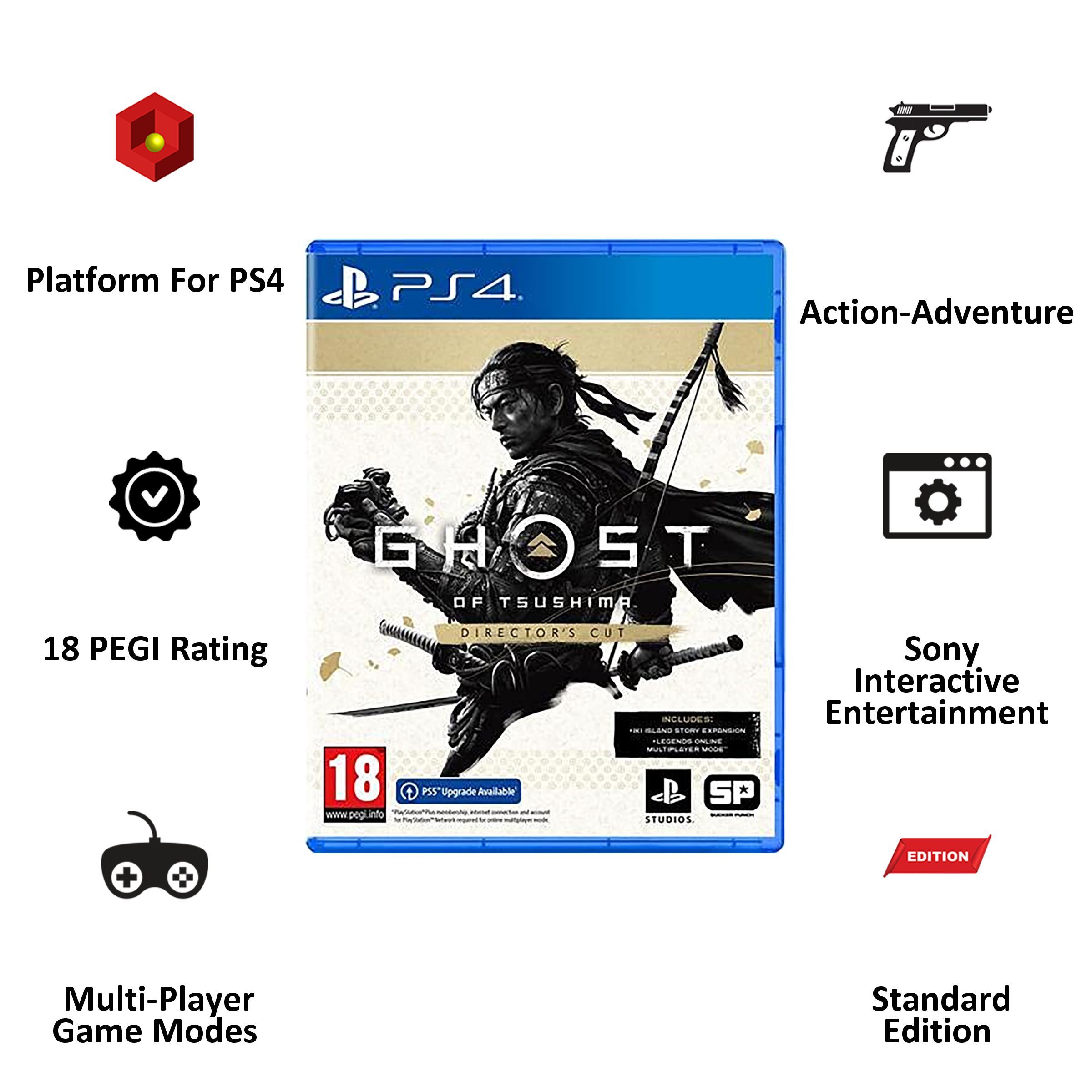 SONY Ghost Of Tsushima Director's Cut For PS4 (Action-Adventure Games, Standard Edition, 50668517)_3