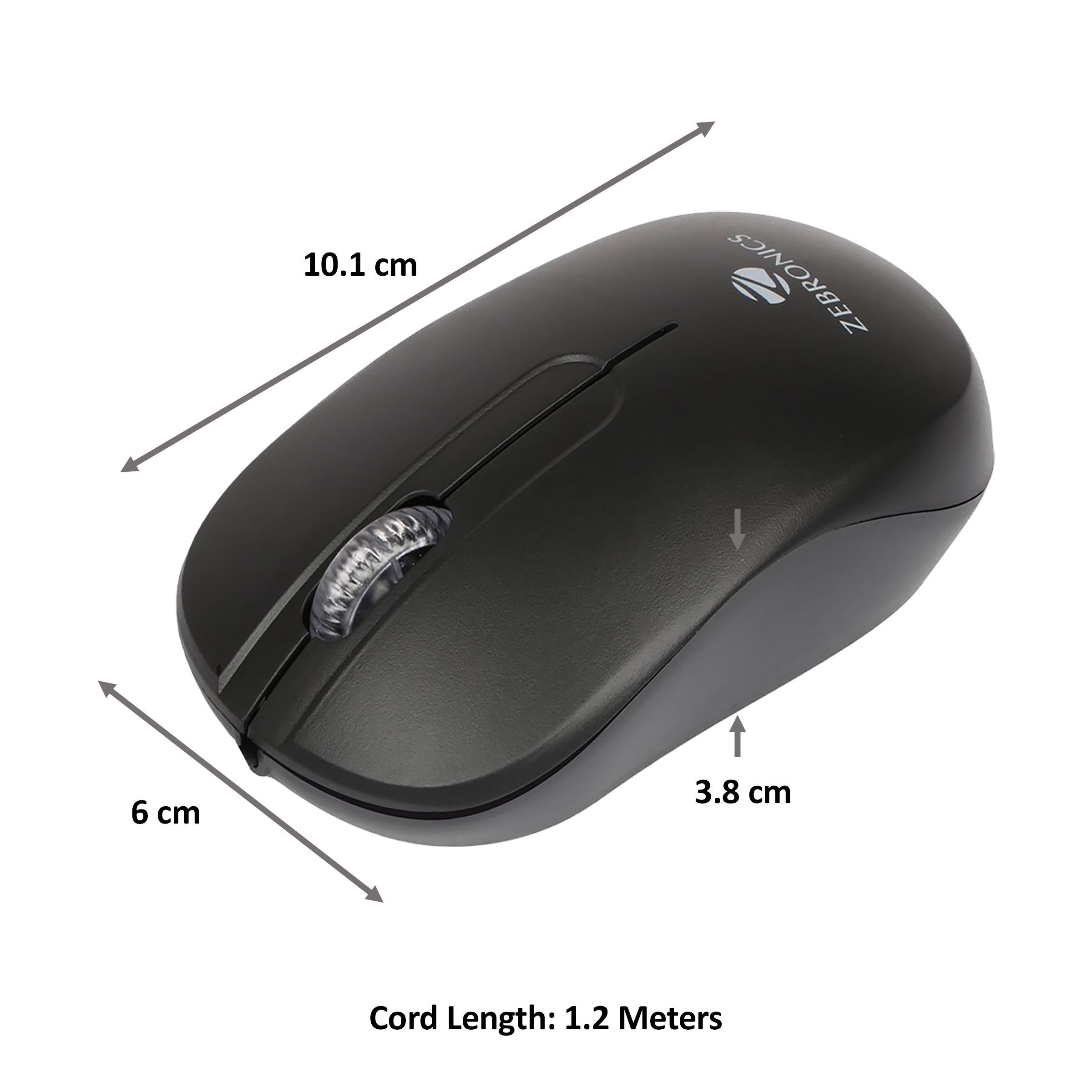 Zebronics USB Optical Mouse (High Precision, ZEB-Sprint, Black)_2
