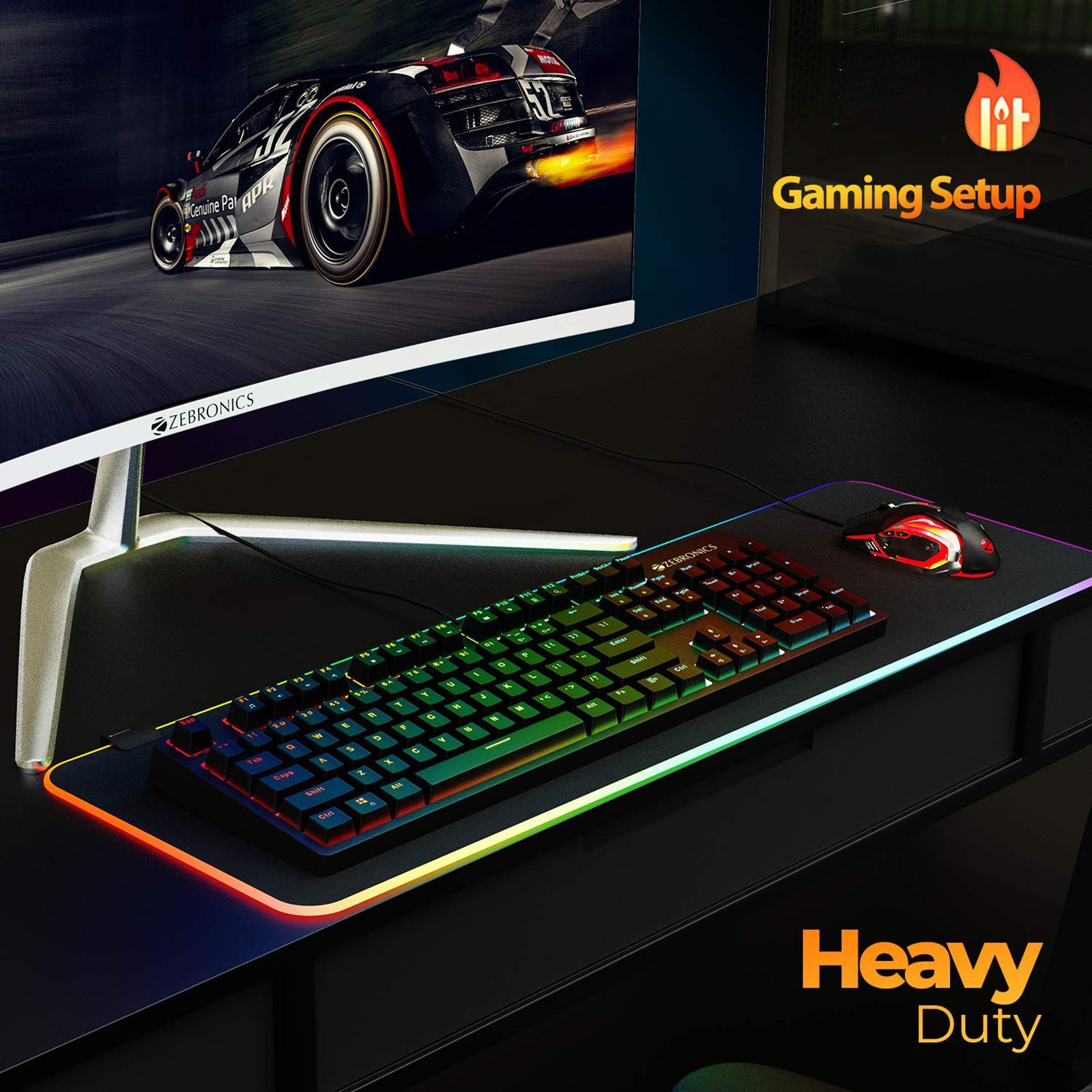 ZEBRONICS Max Plus V2 Wired Gaming Keyboard with Integrated Multimedia Keys (5 LED Speed Modes, Black)_8