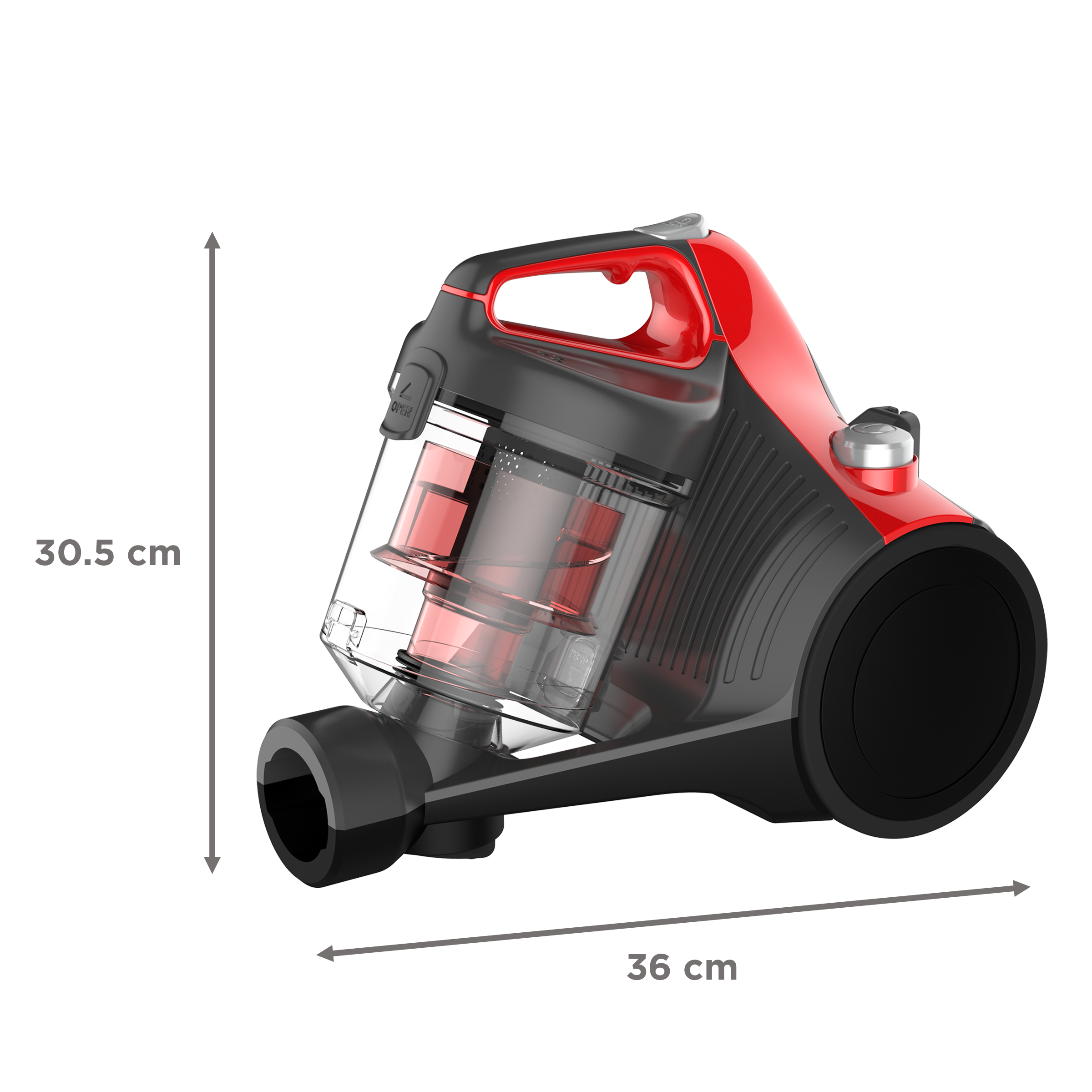 Croma 1200W Dry Vacuum Cleaner with Cyclonic Technology (Noise Free Cleaning, Red)_13