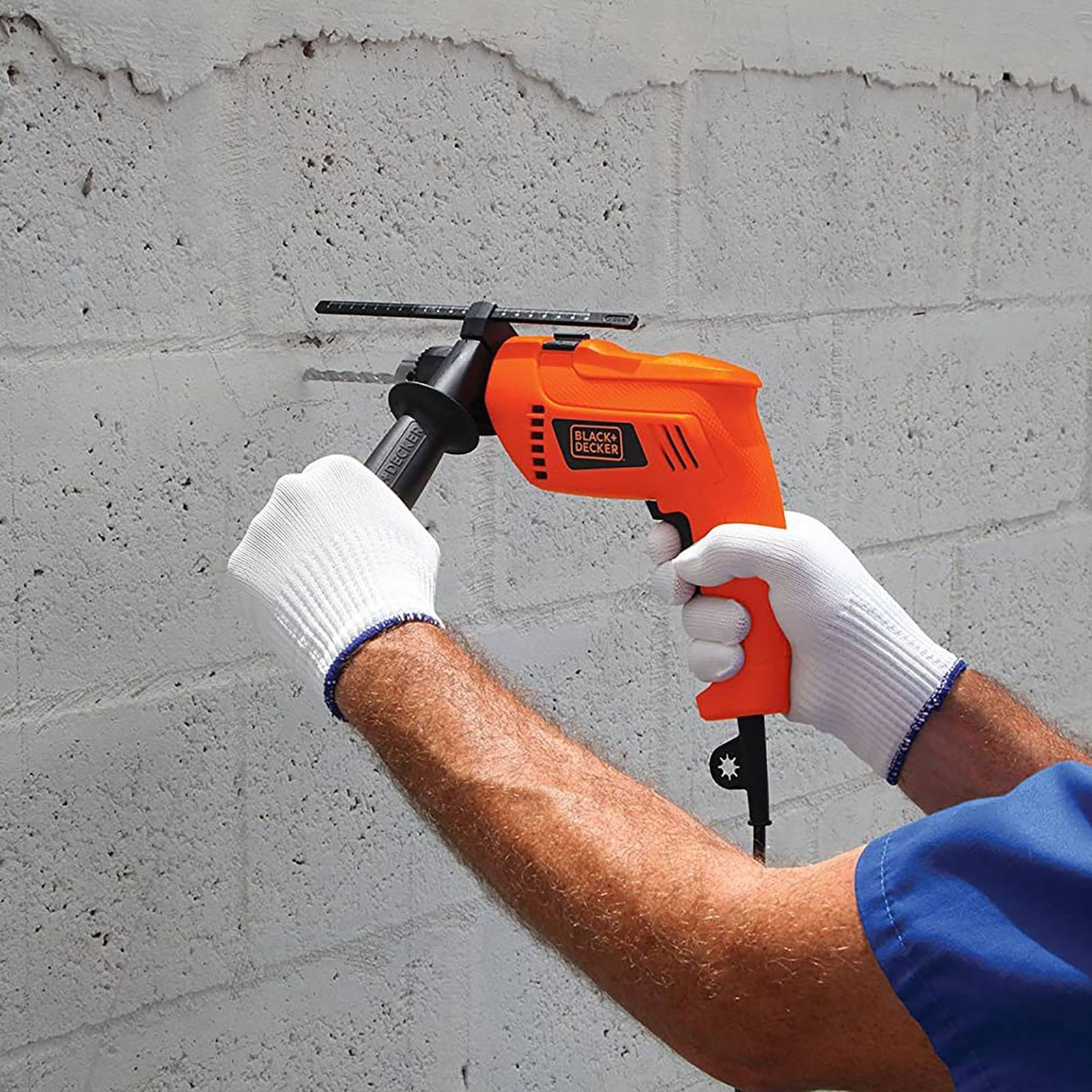 BLACK+DECKER HD555KA50 550 Watts Drill Kit (Lock-On Switch, Orange)_8