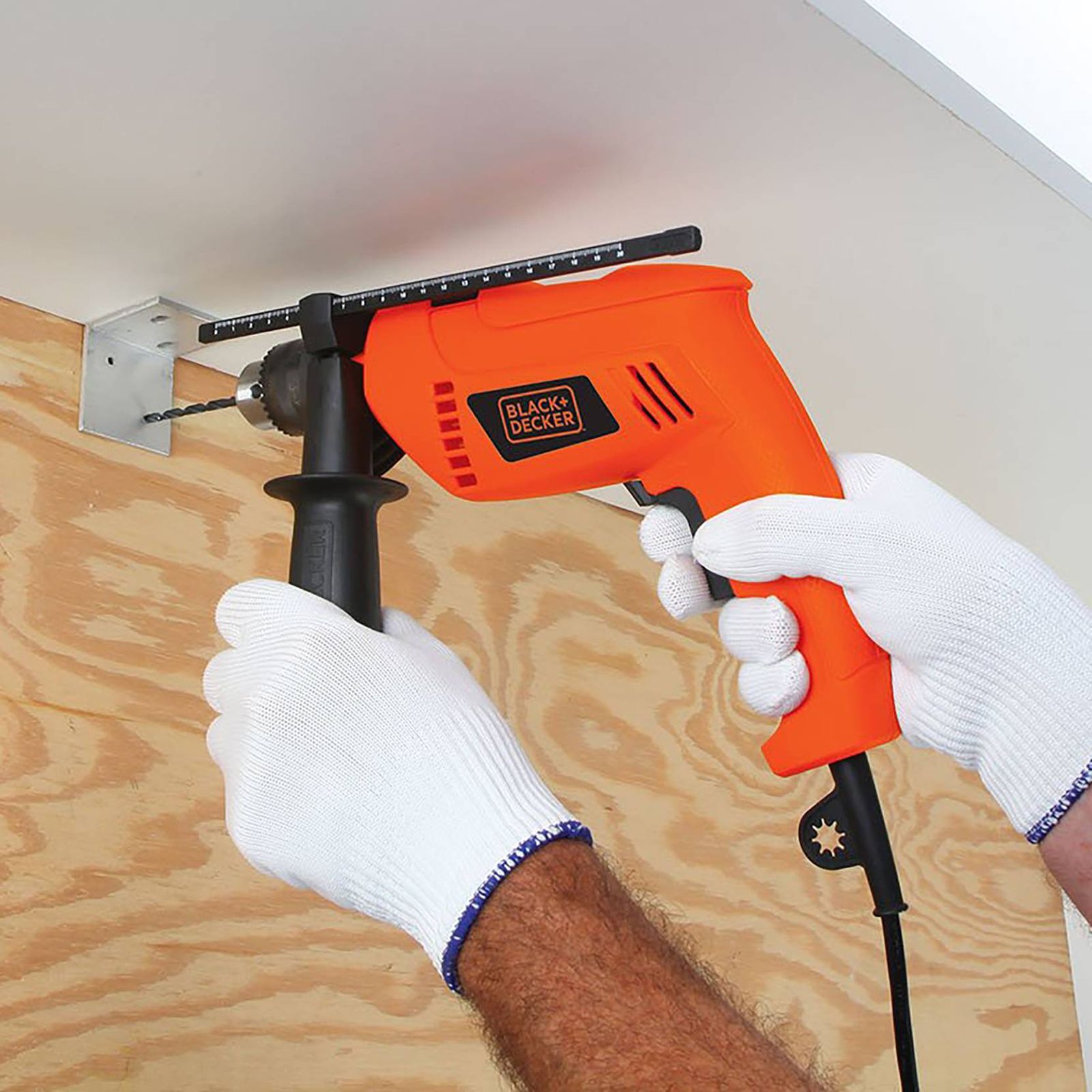 BLACK+DECKER HD555KA50 550 Watts Drill Kit (Lock-On Switch, Orange)_9