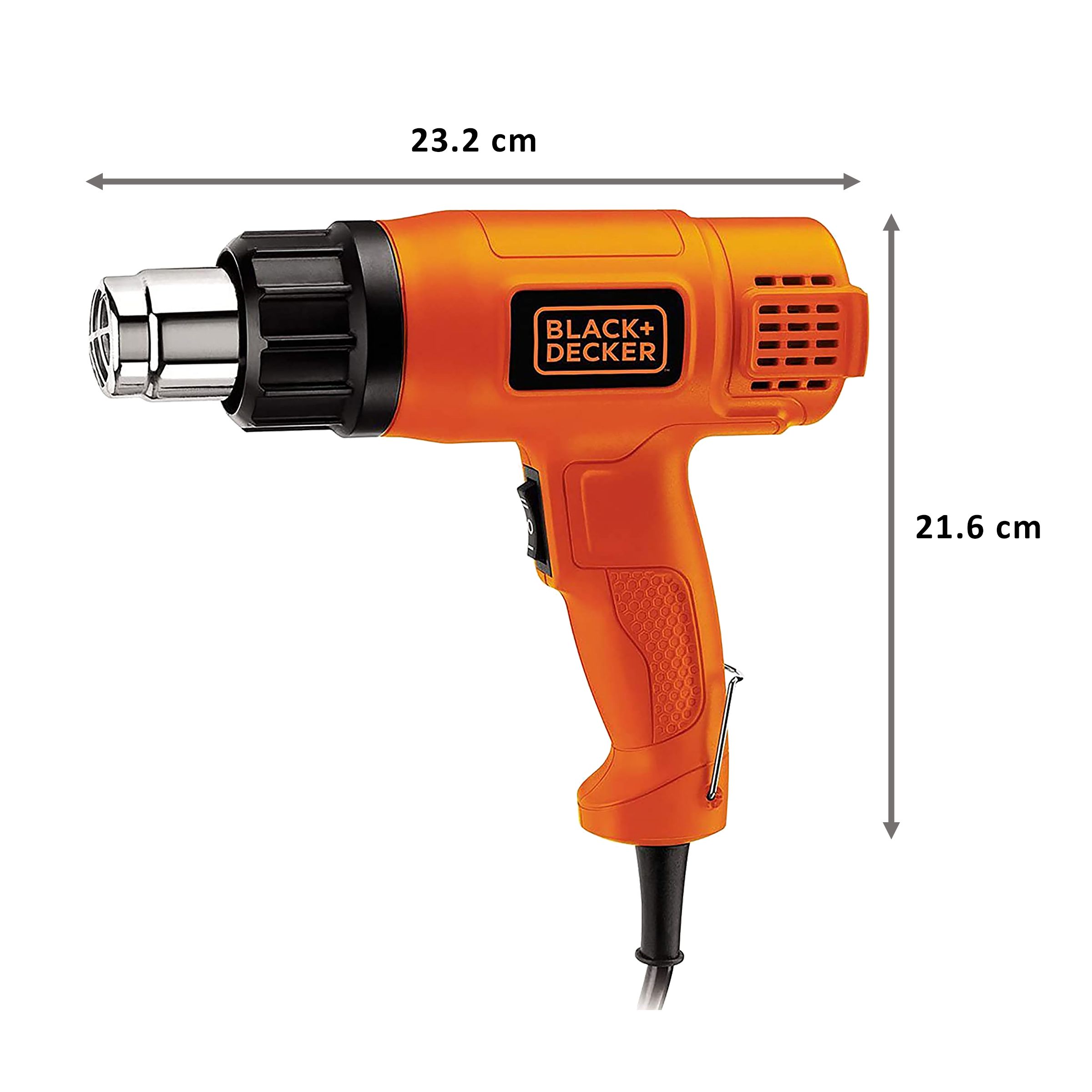 Black & Decker KX1800-B1 1800 Watts Electric Heat Gun (Lock-On Switch, Orange)_2