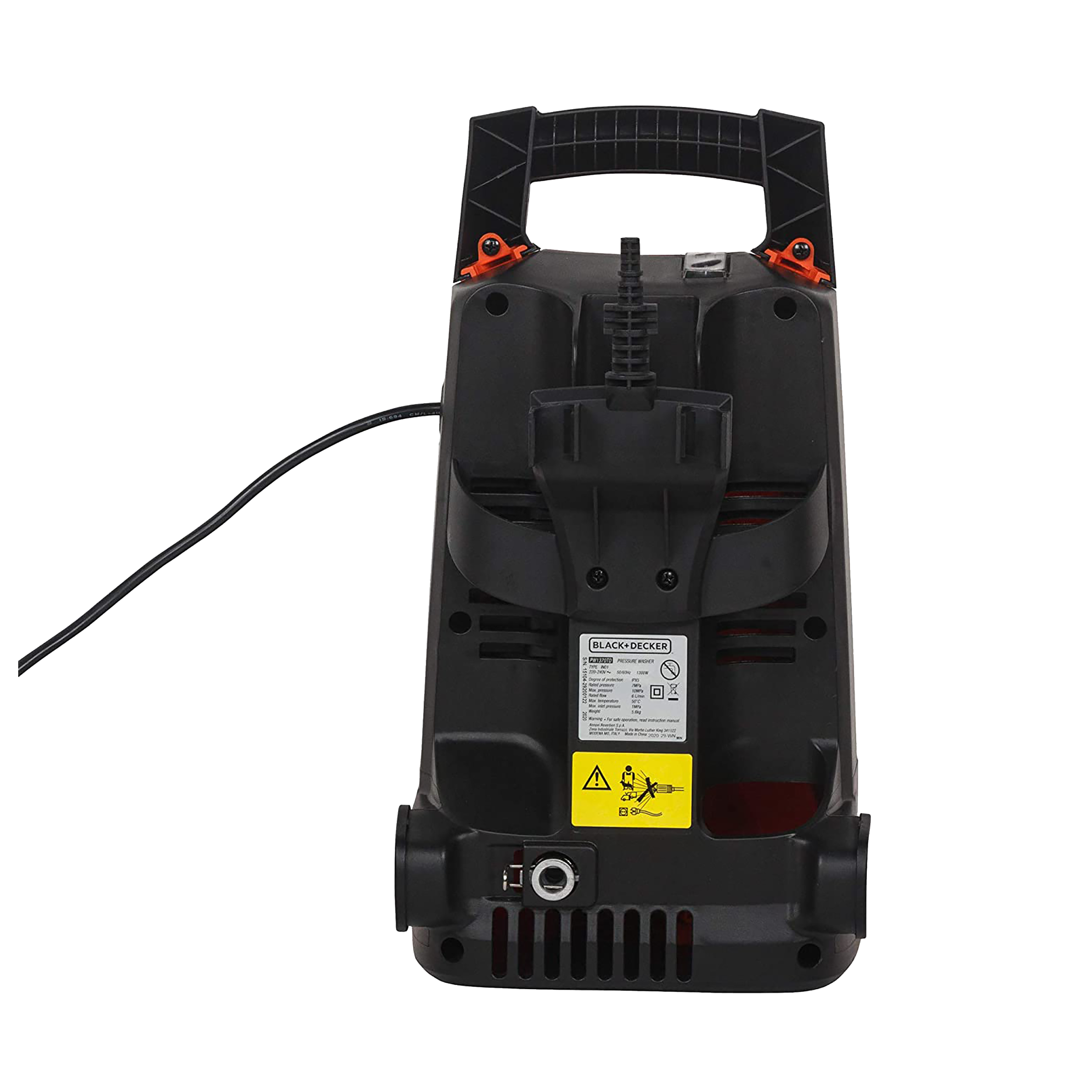 BLACK+DECKER Car Washer for Car wash (IPX5 Protection, PW1370TD-IN, Orange/Black)_4