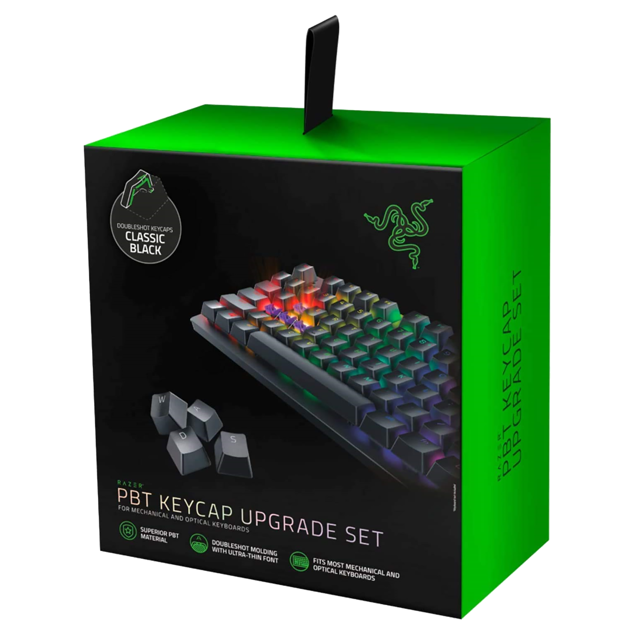 RAZER Key Caps For Desktop (Backlight Compatible, RC21-01490100-R3M1, Classic Black)_3