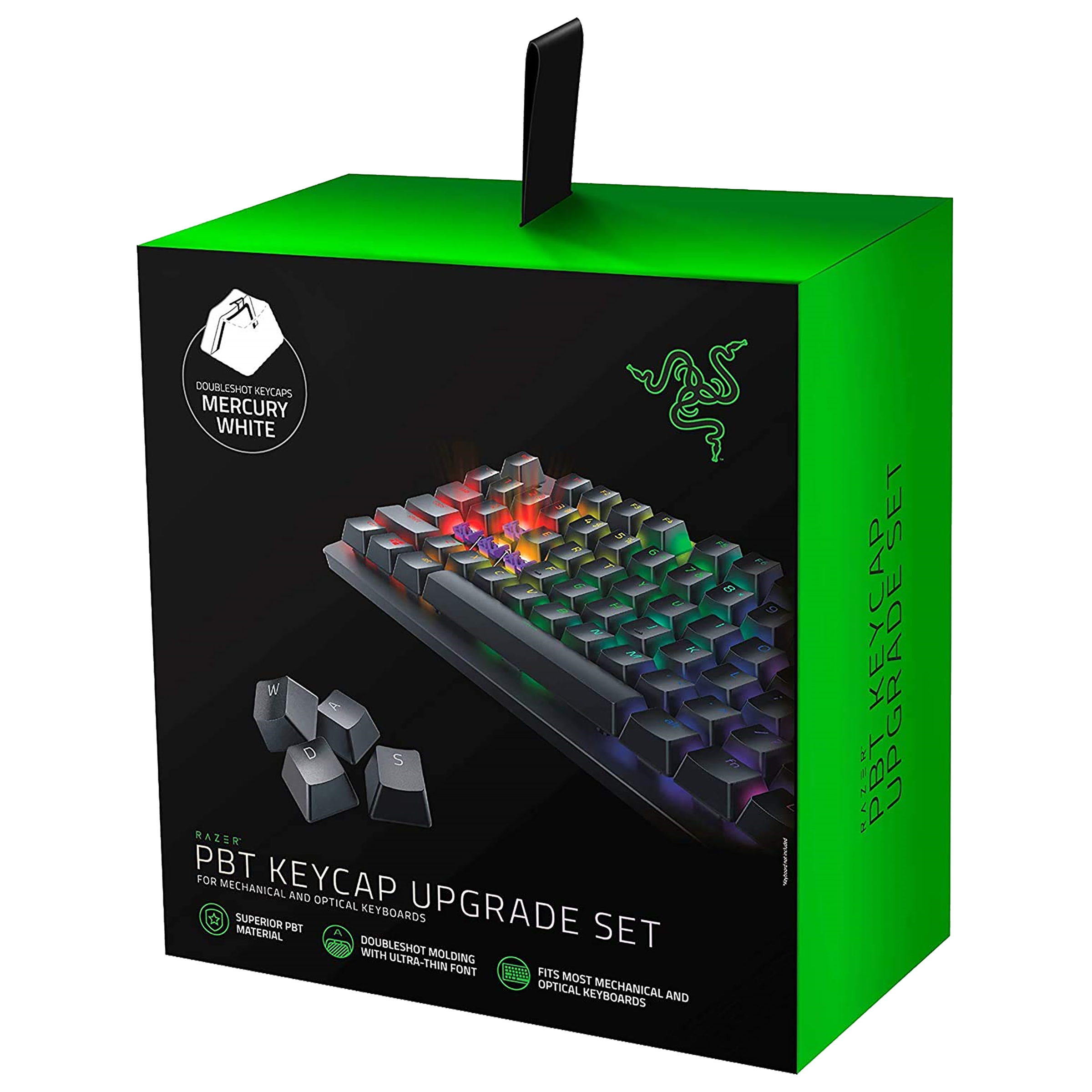 RAZER Key Caps For Desktop (Backlight Compatible, RC21-01490200-R3M1, Mercury White)_8