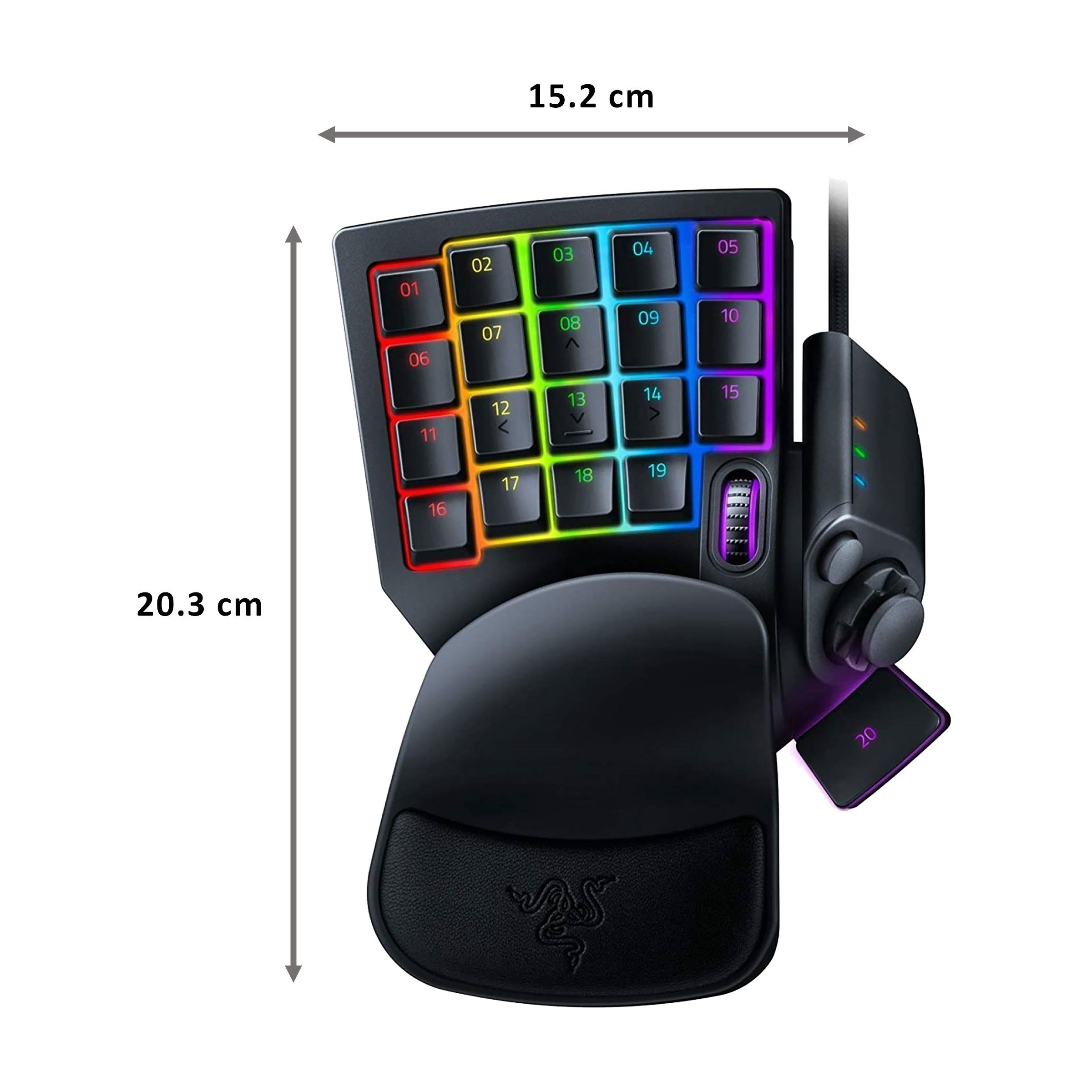RAZER Tartarus Pro Wireless Gaming Keyboard (Fully Programmable Macros, RZ07-03110100-R3M1, Black)_2
