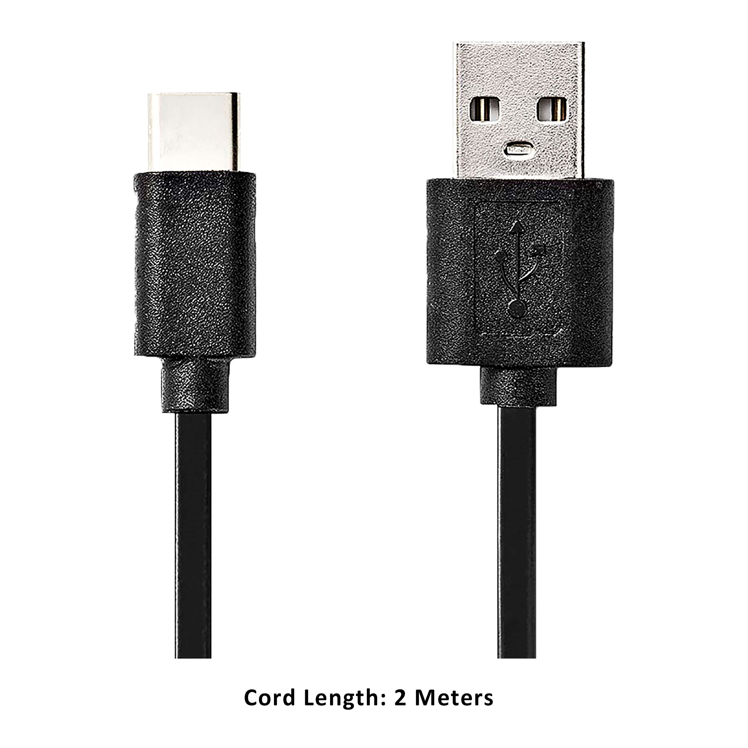 Nedis CCGP60600BK20 PVC 2 Meter USB 2.0 (Type-A) to USB 3.0 (Type-C) Multi Utility USB Cable (Plug And Play, Black)_2