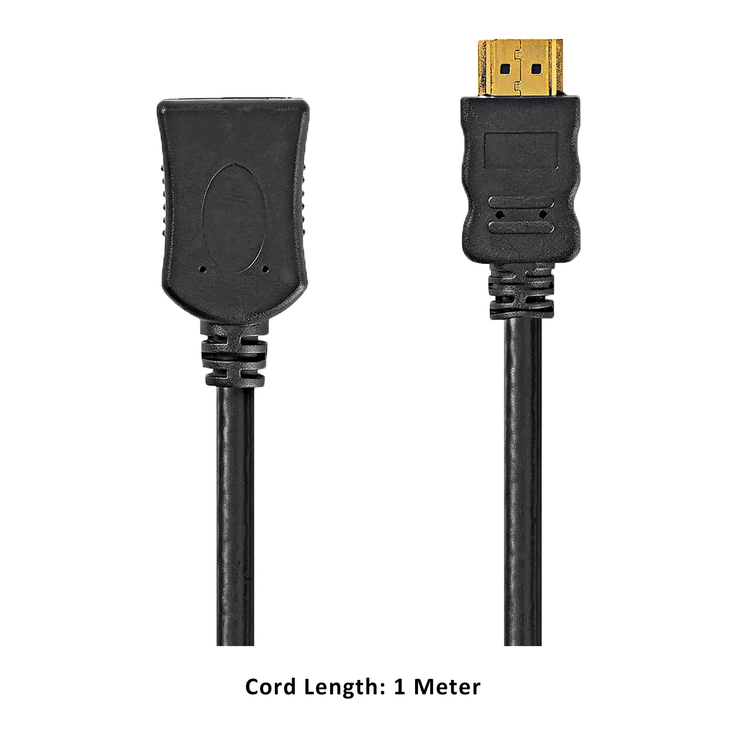 Nedis CVGP34090BK10 PVC 1 Meter HDMI Connector to HDMI Data Transfer HDMI Cable (Suitable For Device Networking, Black)_2