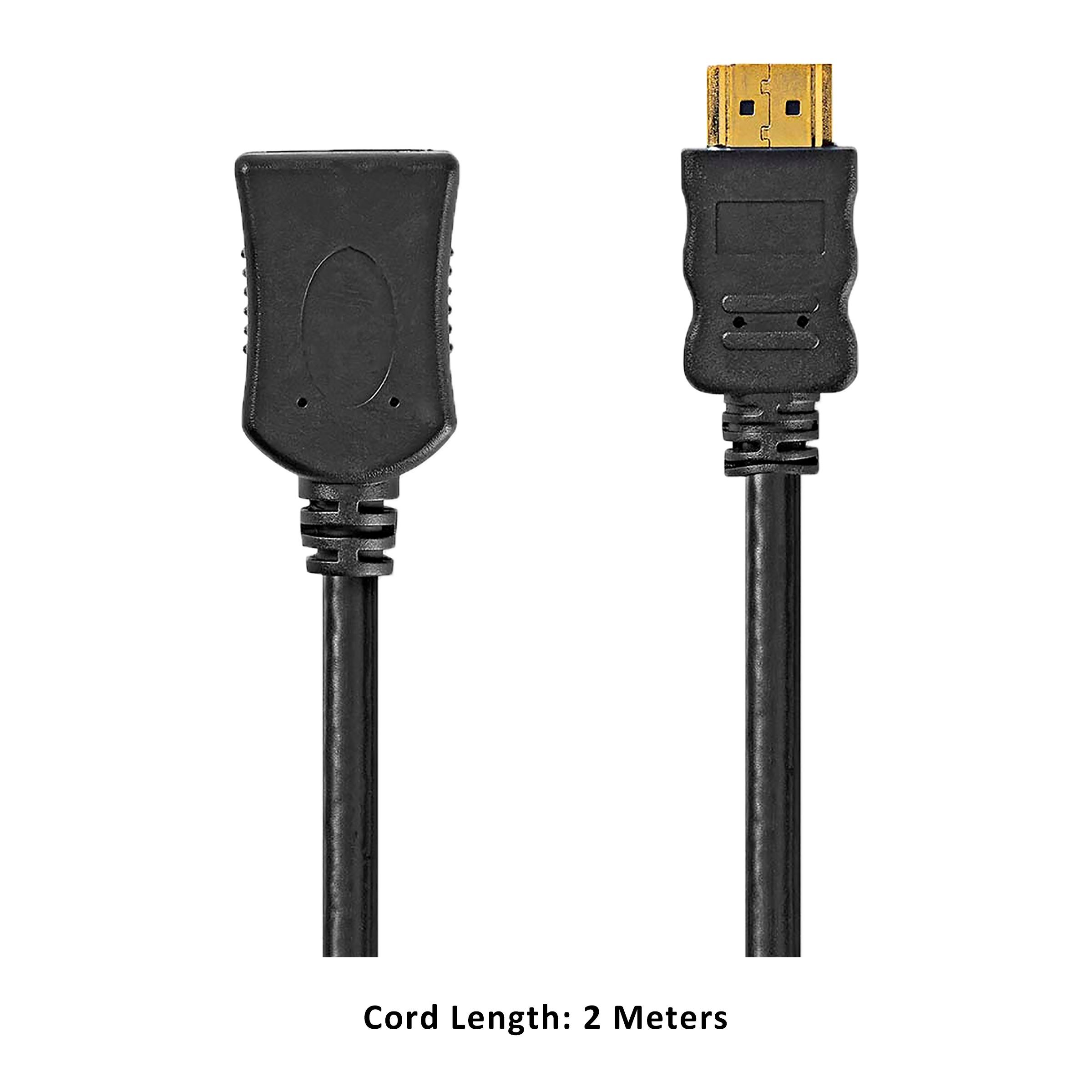 Nedis CVGP34090BK20 PVC 2 Meter HDMI Connector to HDMI Data Transfer HDMI Cable (Advanced Display Technologies, Black) Nedis CVGP34090BK20 PVC 2 Meter HDMI Connector to HDMI Data Transfer HDMI Cable (Advanced Display Technologies, Black)_2