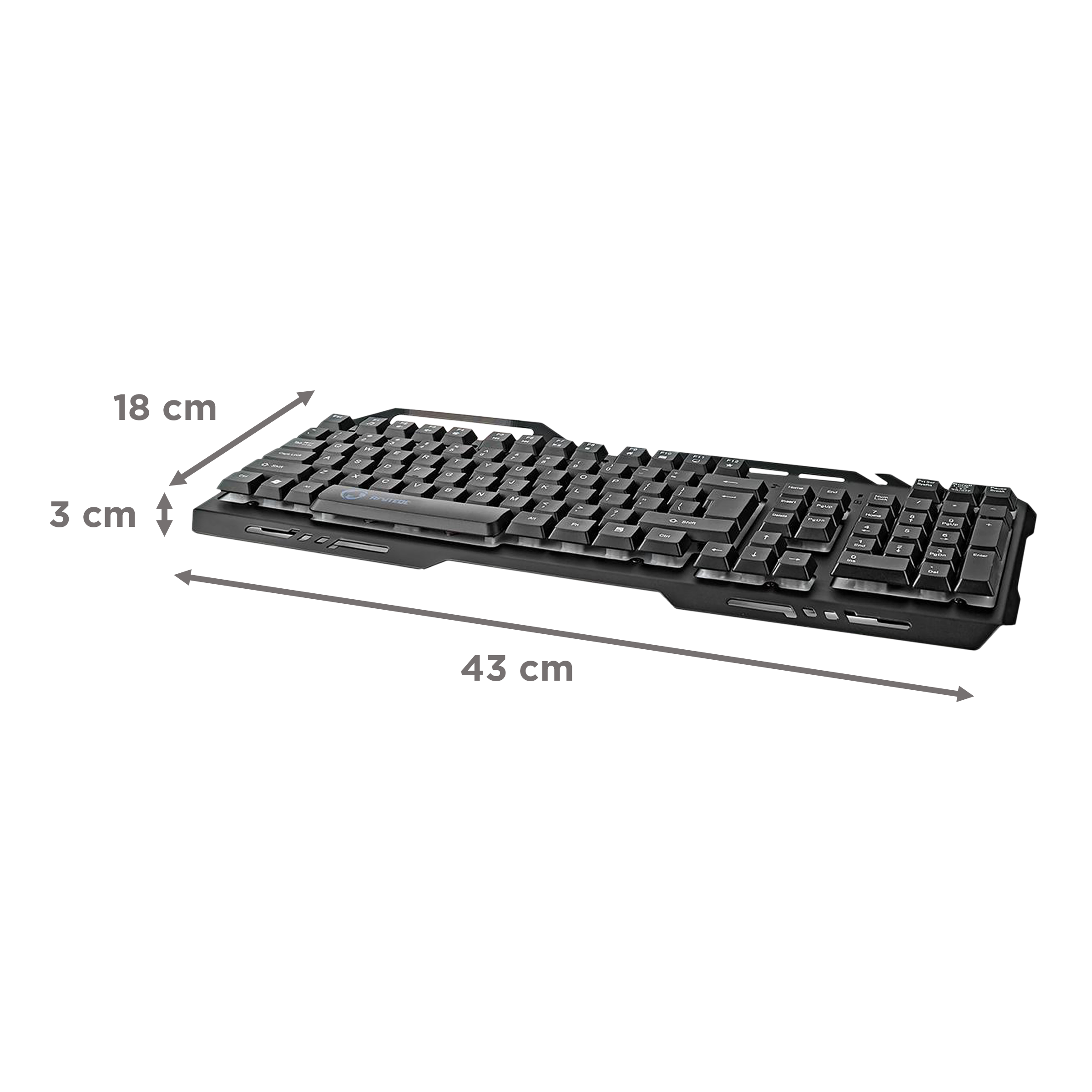 nedis Wired Gaming Keyboard (Phone Holder, GKBD200BKUS, Black)_5