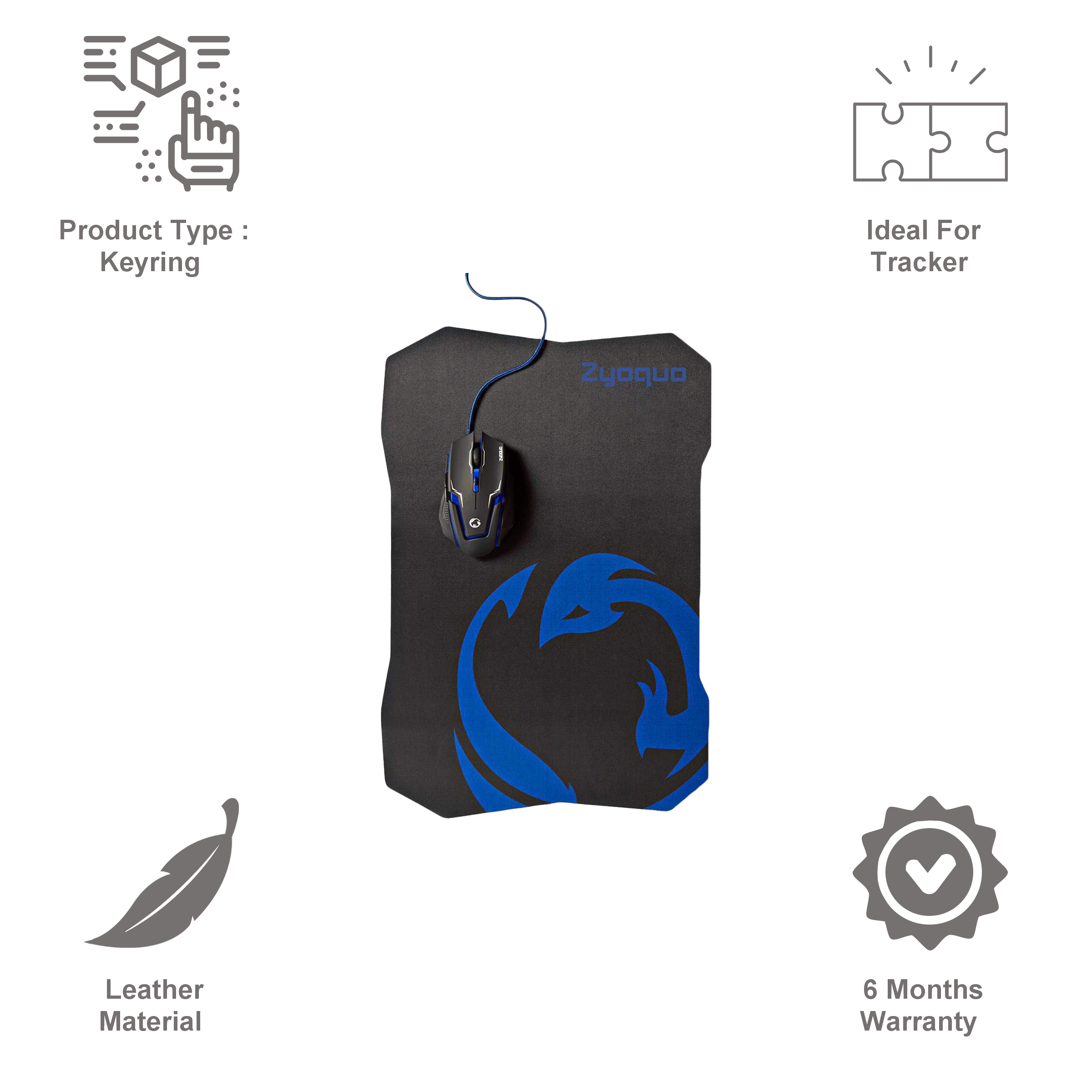 Nedis Wired Optical Gaming Mouse and Mouse Pad (Adjustable DPI, GMMP200BK, Black) Nedis Wired Optical Gaming Mouse and Mouse Pad (Adjustable DPI, GMMP200BK, Black)_6