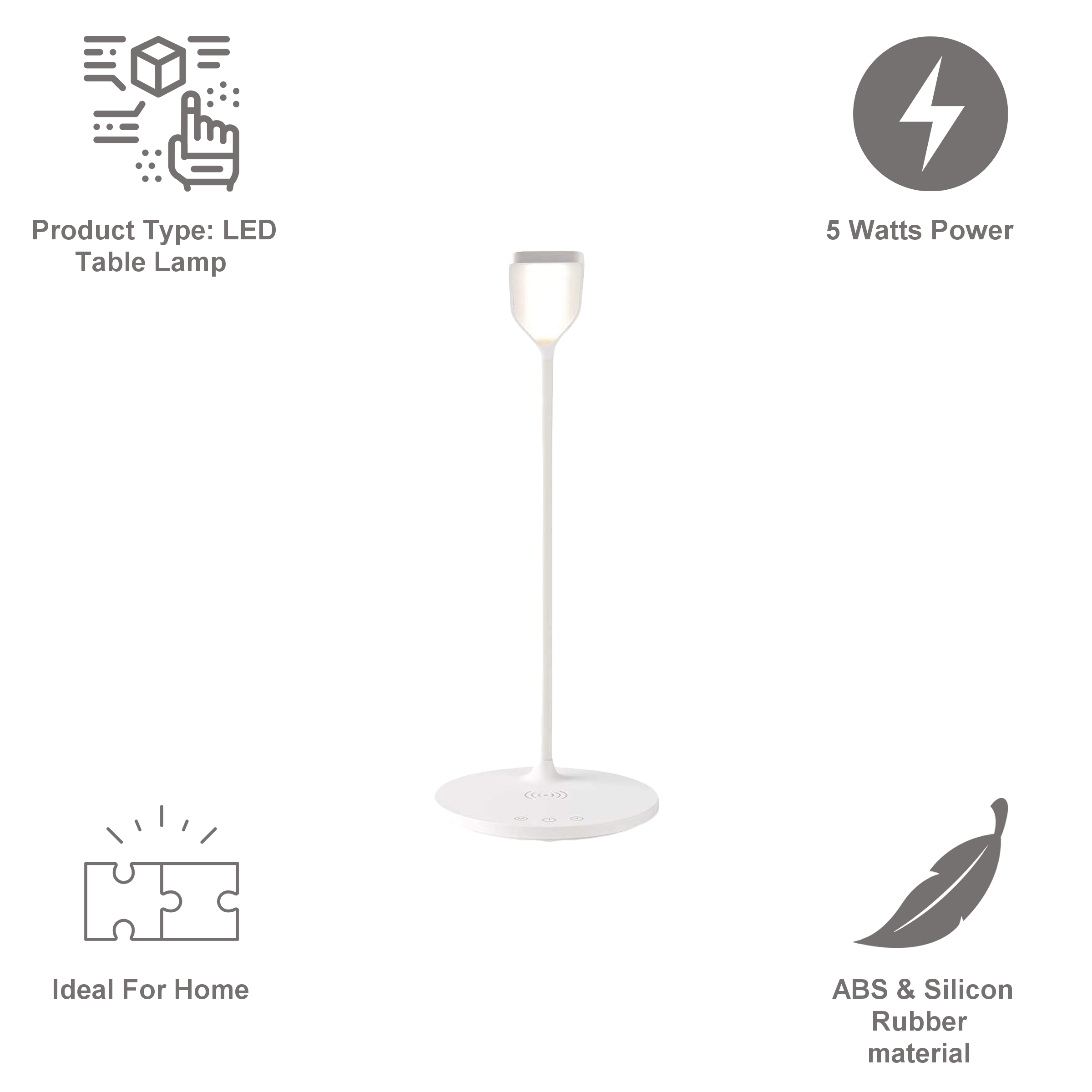 nedis 5 Watts LED Table Lamp (Wireless Charging, LTLGQ3M1WT, Black) nedis 5 Watts LED Table Lamp (Wireless Charging, LTLGQ3M1WT, Black)_17