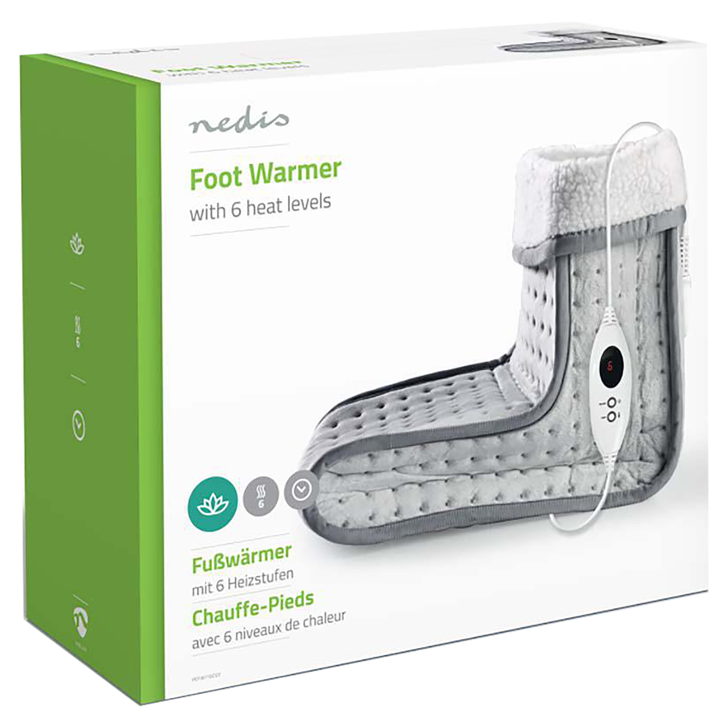nedis Foot Warmer (Detachable Controller, PEFW110CGY, Grey)_11
