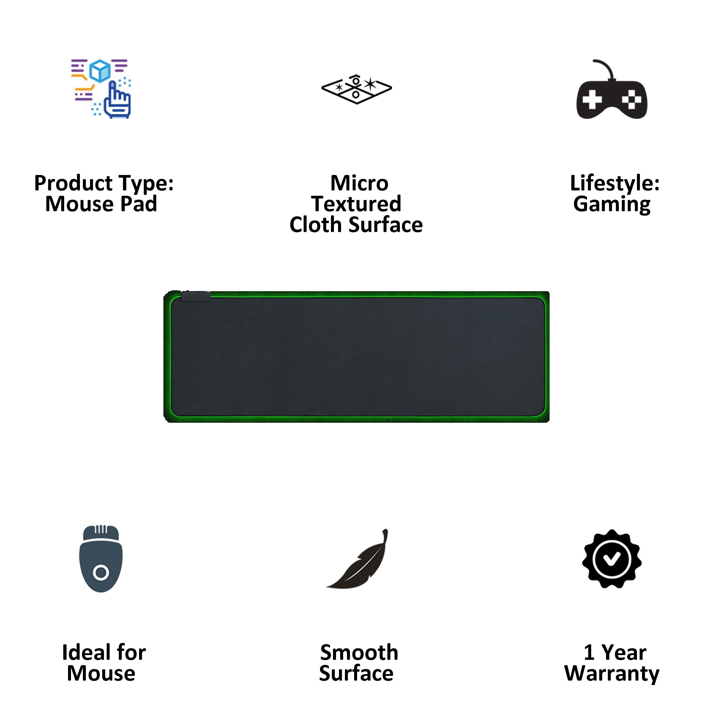 RAZER Goliathus Gaming Mouse Pad (Micro Textured Cloth Surface, RZ02-02500300-R3M1, Black) RAZER Goliathus Gaming Mouse Pad (Micro Textured Cloth Surface, RZ02-02500300-R3M1, Black)_3
