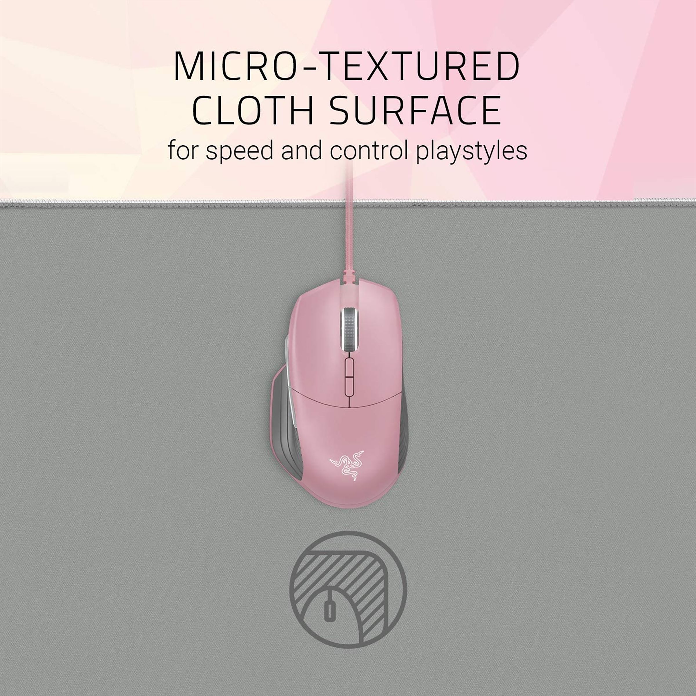 RAZER Goliathus Gaming Mouse Pad (Non Slip Rubber Base, RZ02-02500316-R3M1, White)_6