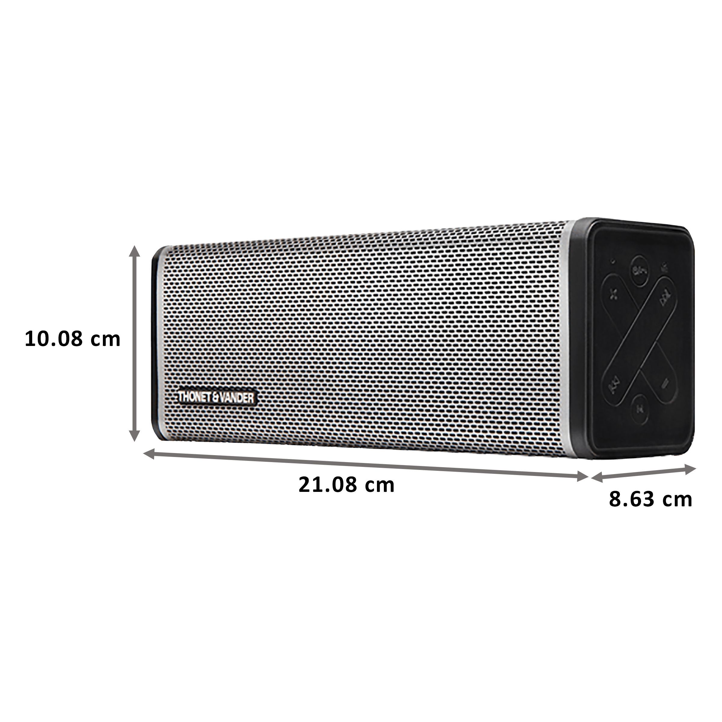 THONET & VANDER FREI 50W Portable Bluetooth Speaker (Bass Reflex, Grey) THONET & VANDER FREI 50W Portable Bluetooth Speaker (Bass Reflex, Grey)_2