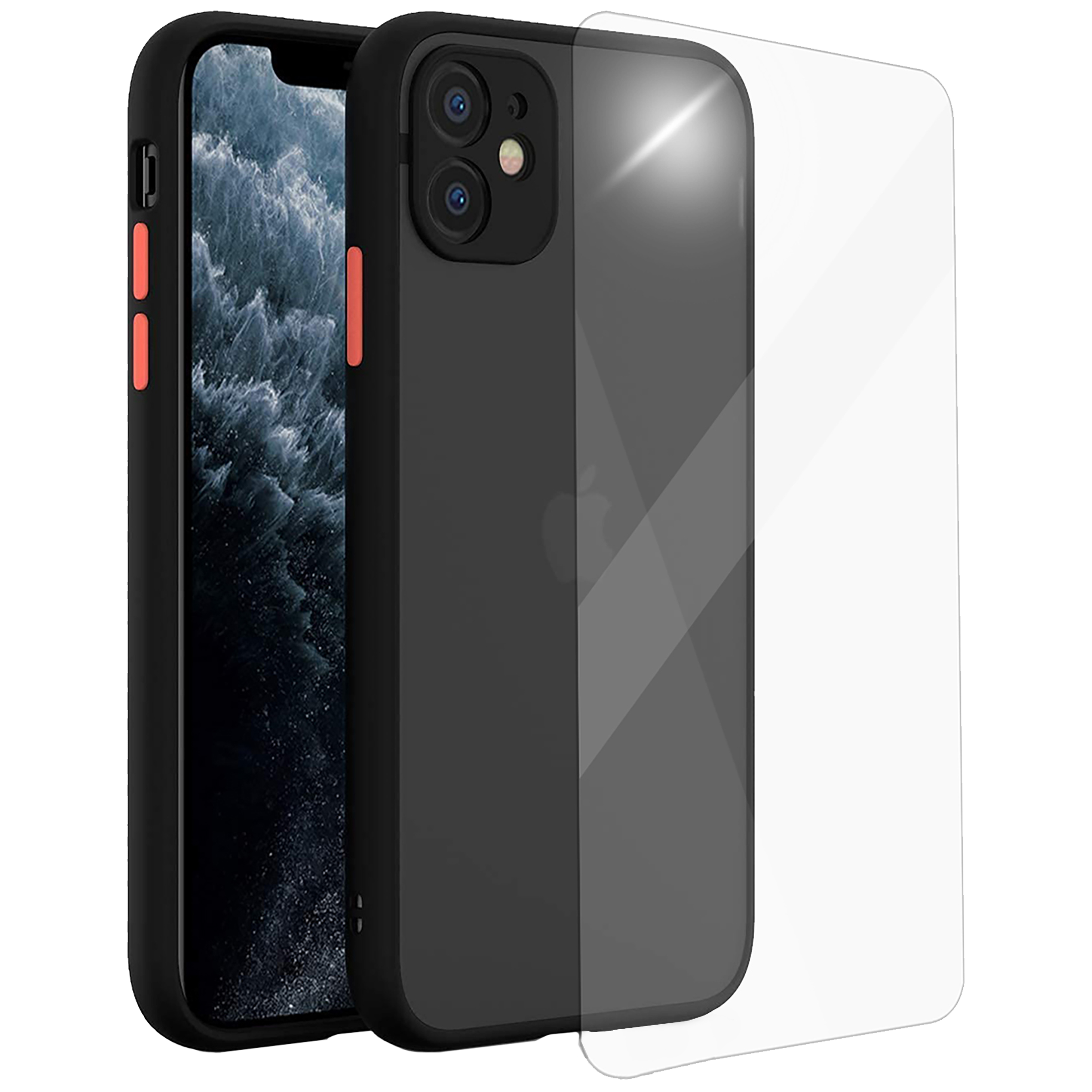 ARROW Camera Duplex Polycarbonate Back Cover for Apple iPhone 11 (Anti Scratch Design, Black)_1