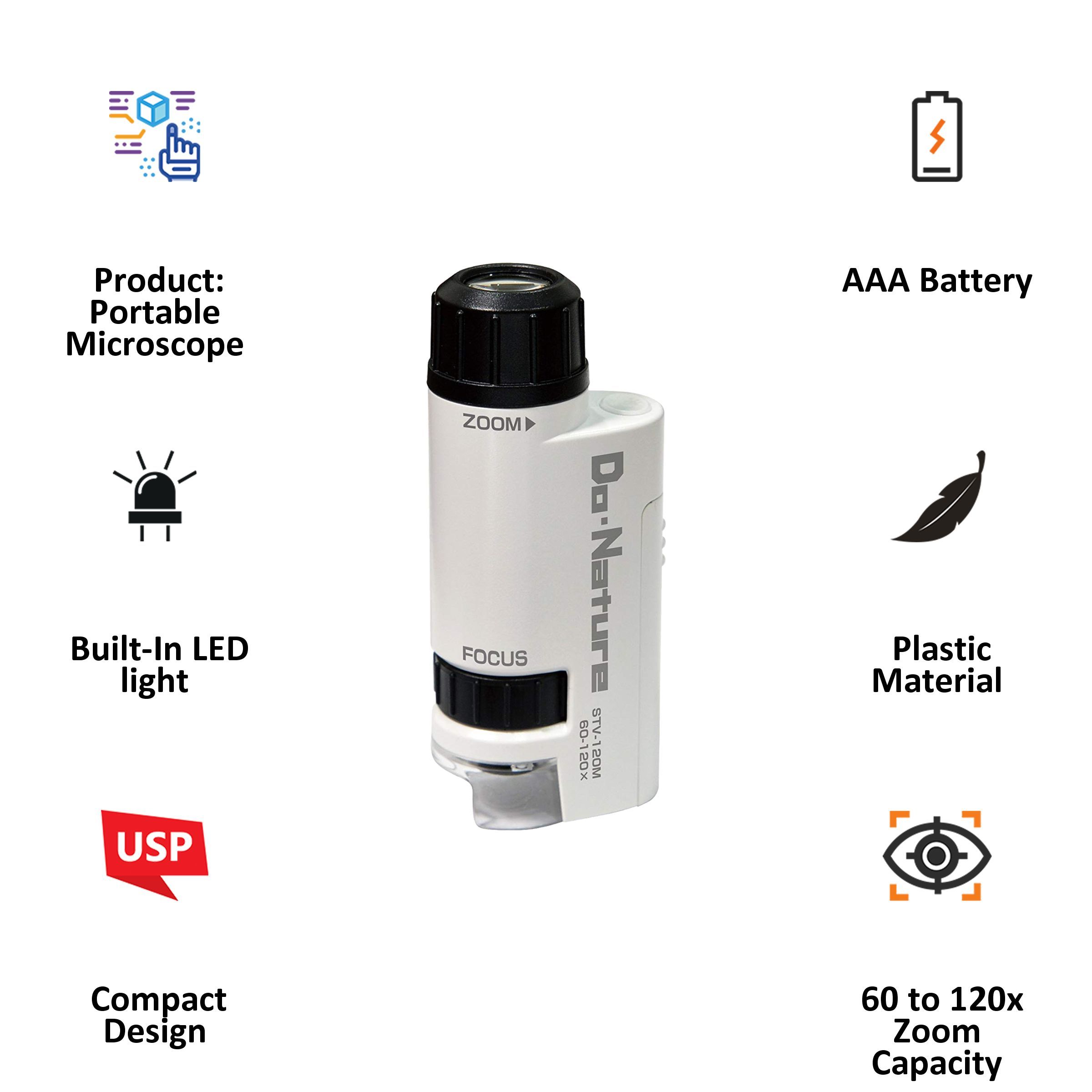 Kenko Do Nature Portable Microscope (Used Without Any Power, 130066, White)_3