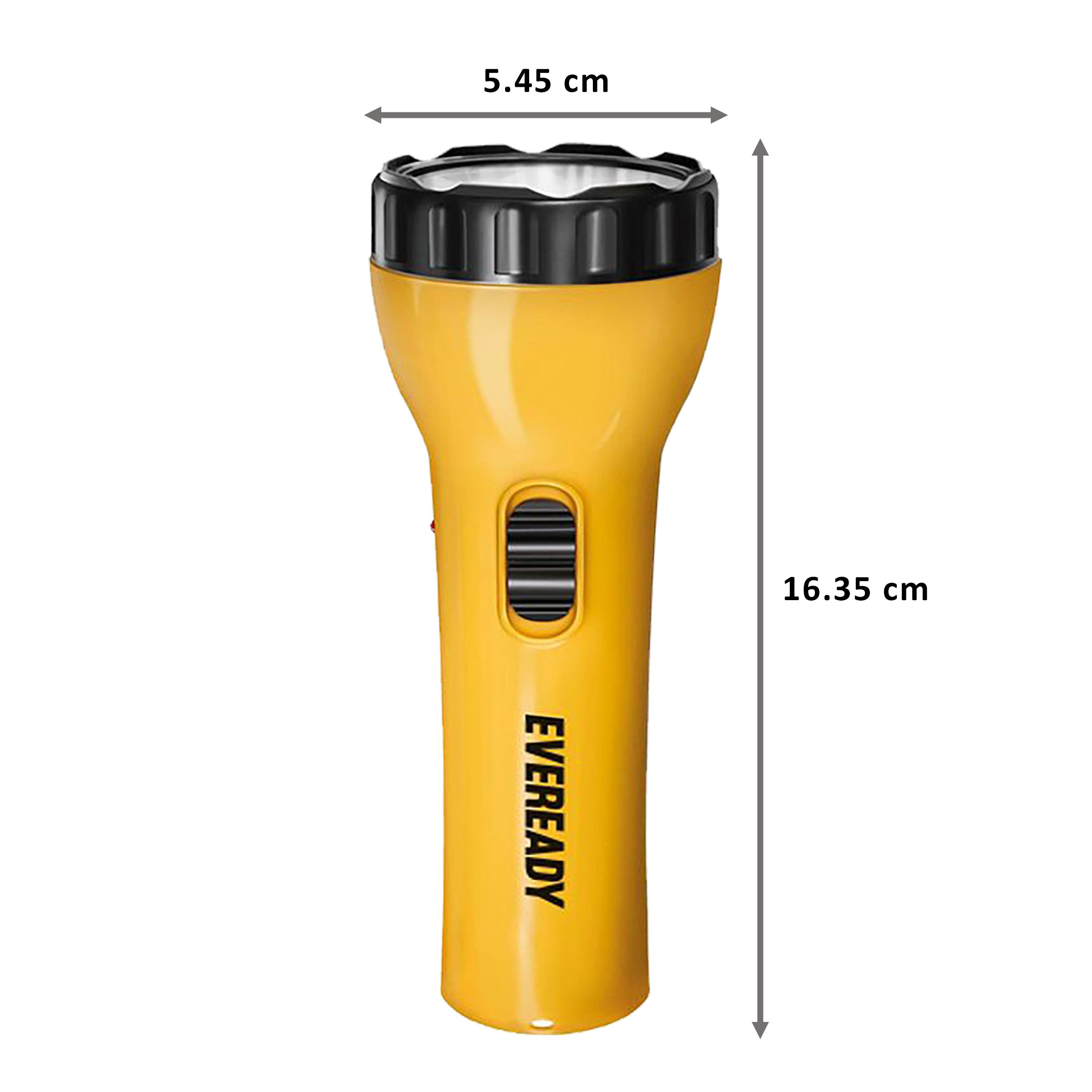 EVEREADY Sunny 0.5 Watts LED Torch (60 Lumens, Power On/Off Indicator, EVE DL92, Yellow/Black)_2
