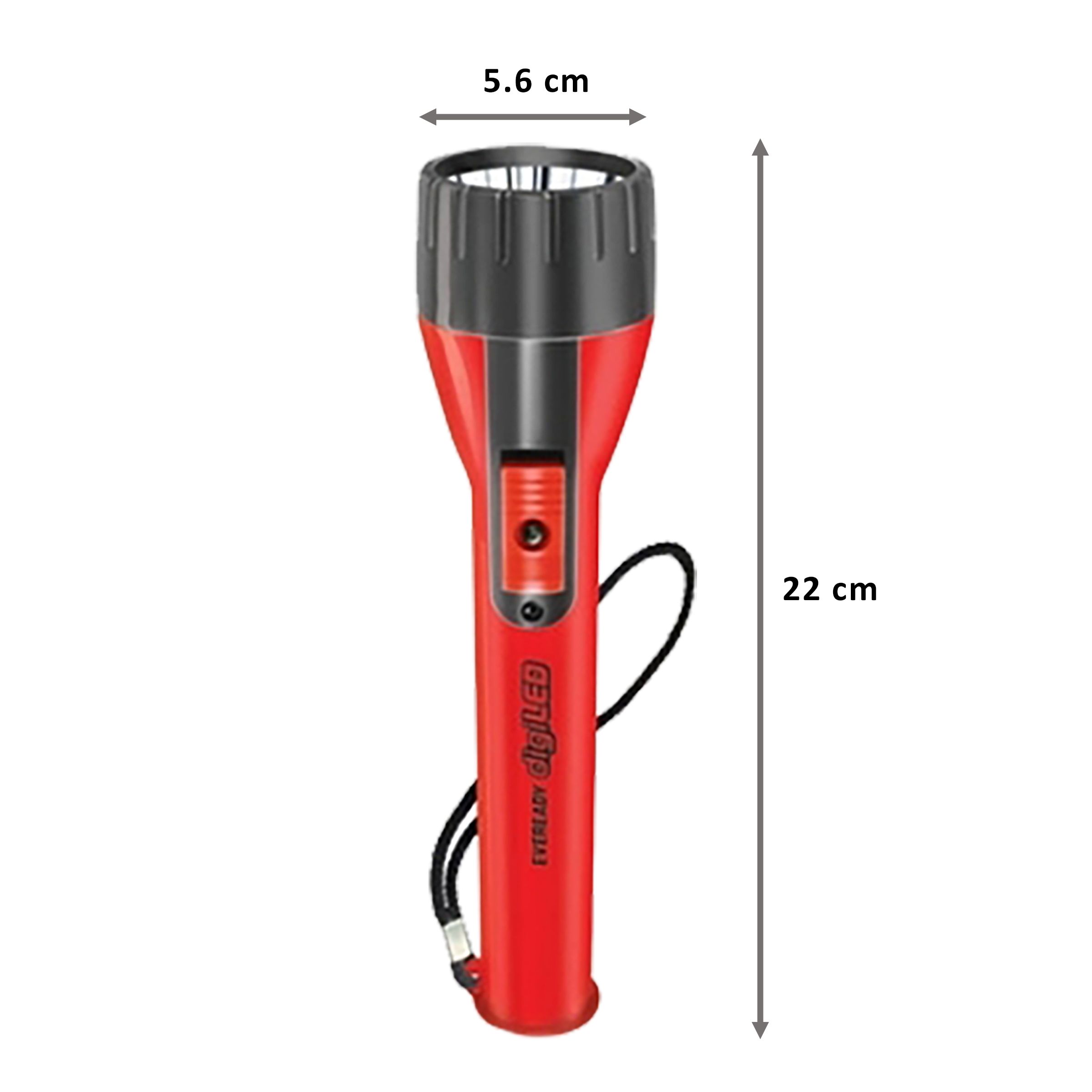 EVEREADY Conica 0.75 Watts LED Torch (120 Lumens, Intense White Light, EVE DL07, Red/Black) EVEREADY Conica 0.75 Watts LED Torch (120 Lumens, Intense White Light, EVE DL07, Red/Black)_2