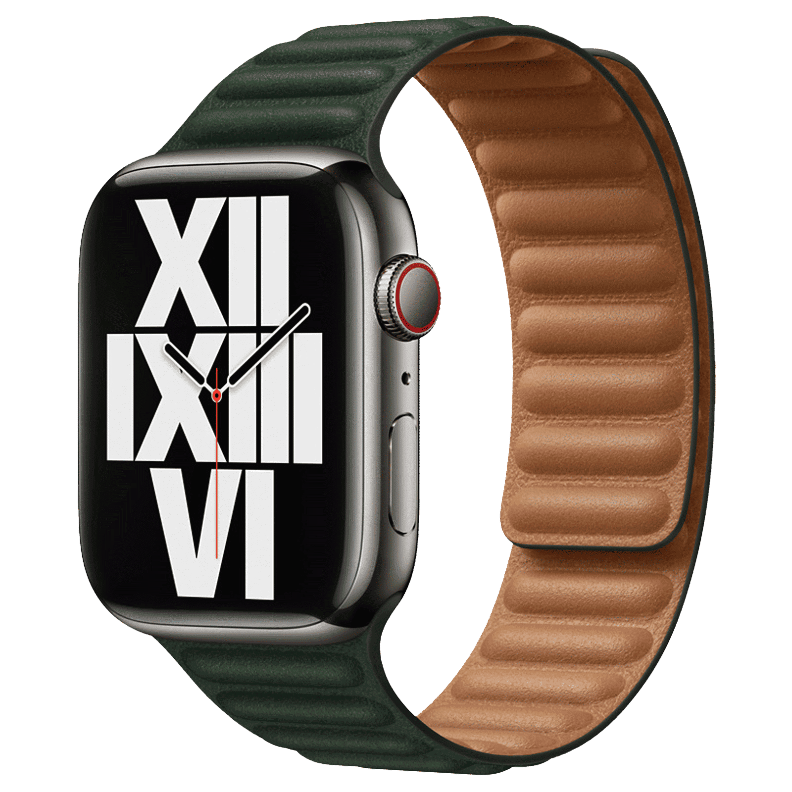 Apple Leather Magnetic Strap for Apple Watch Series 3 (42mm / 44mm / 45mm, M / L) (Secure & Comfortable, Sequoia Green) Apple Leather Magnetic Strap for Apple Watch Series 3 (42mm / 44mm / 45mm, M / L) (Secure & Comfortable, Sequoia Green)_2