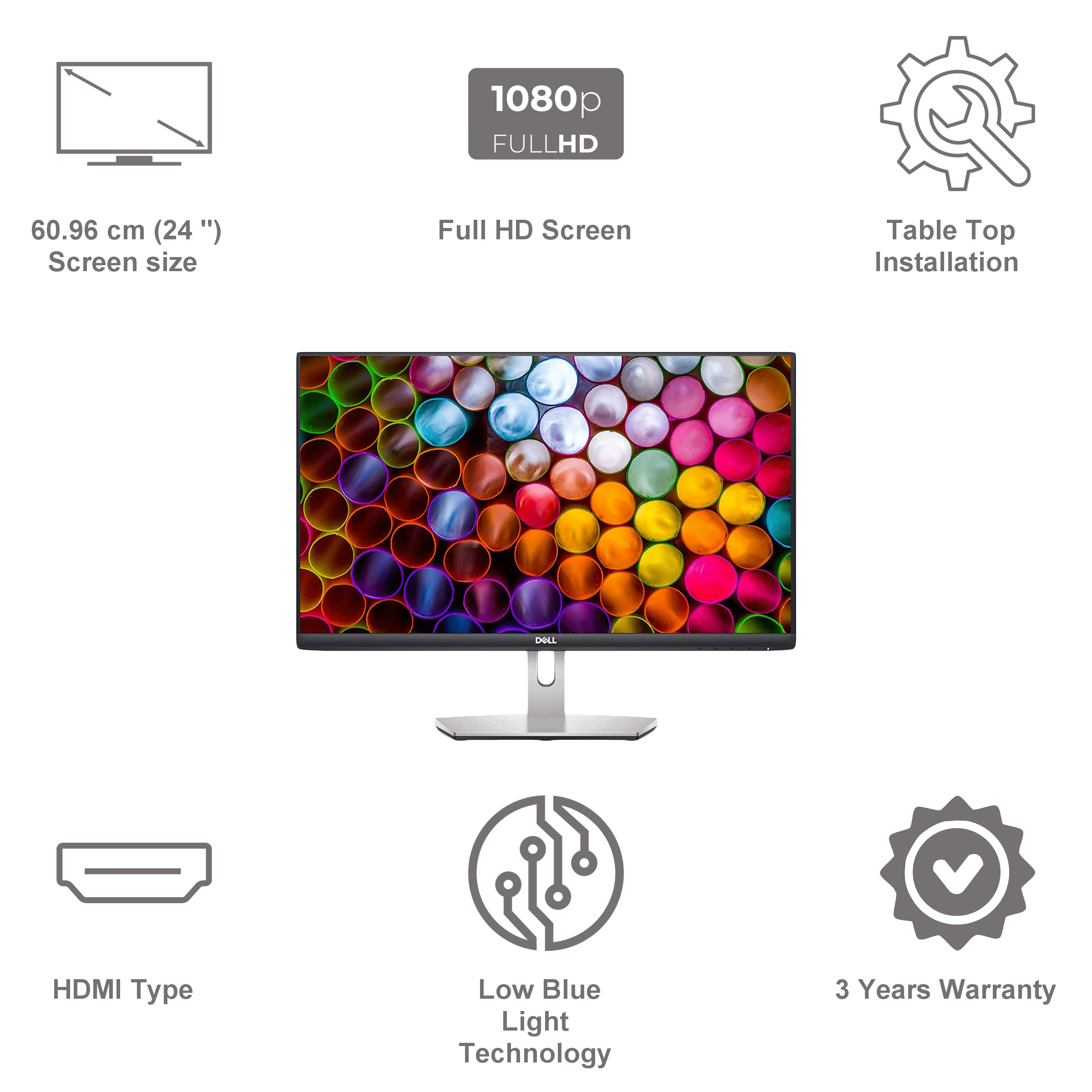 DELL S2421H 60.96cm (24 Inches) Full HD LCD Monitor (AMD FreeSync Adaptive-Sync Technology, HDMI, 75Hz, 210-AXIE, Black) DELL S2421H 60.96cm (24 Inches) Full HD LCD Monitor (AMD FreeSync Adaptive-Sync Technology, HDMI, 75Hz, 210-AXIE, Black)_8