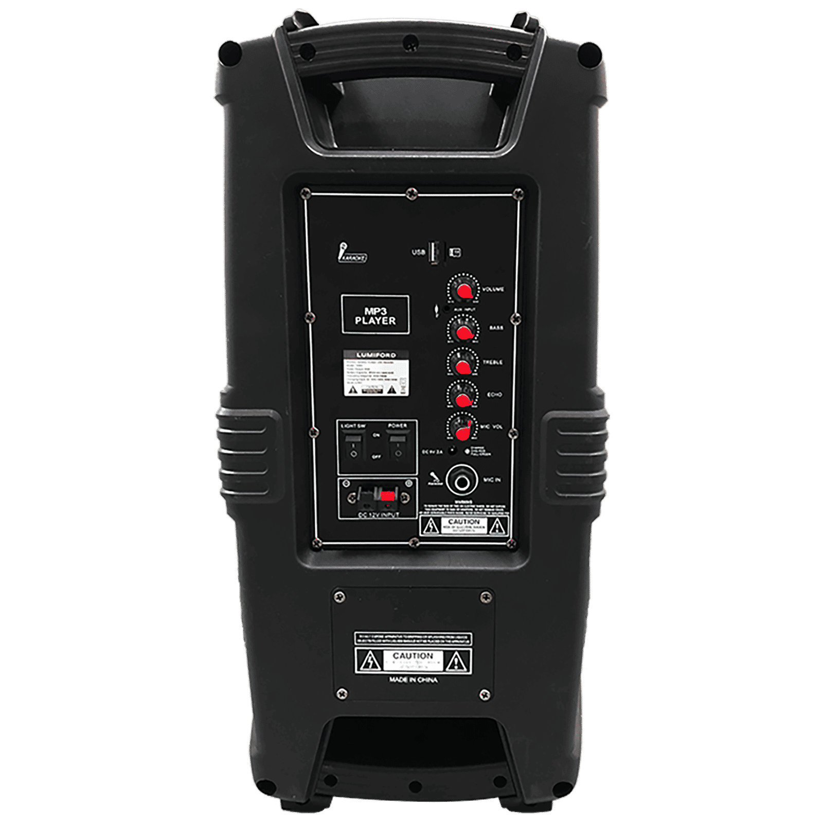 LUMIFORD 50 Watts Party Speaker (Recording Support, LFTS001, Black)_4