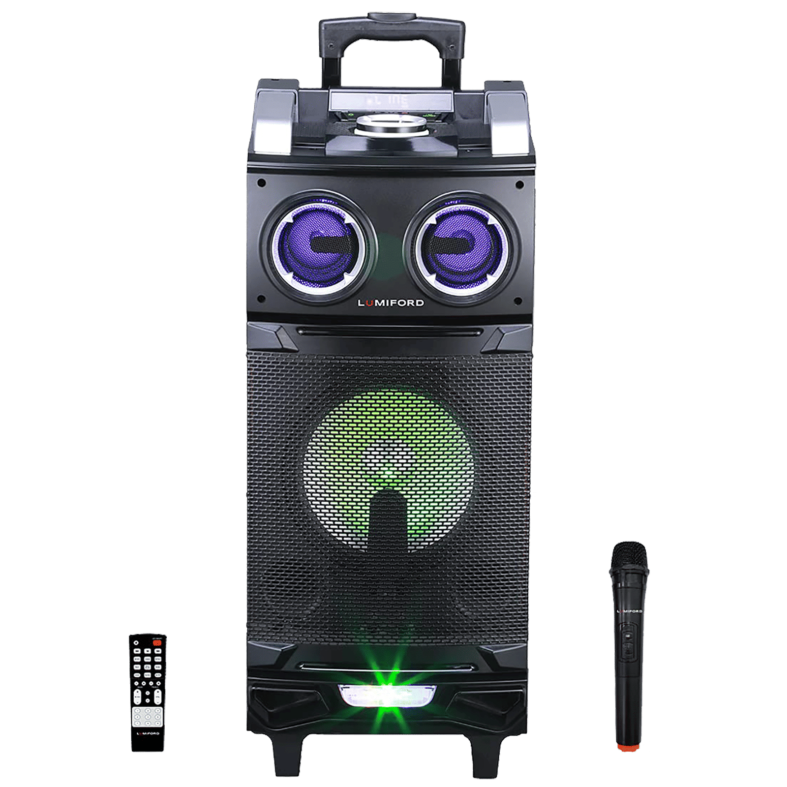 LUMIFORD GoFash Stereo Channel 80 Watts Trolley Speaker (Direct Usb Play, LFTS002, Black)_1