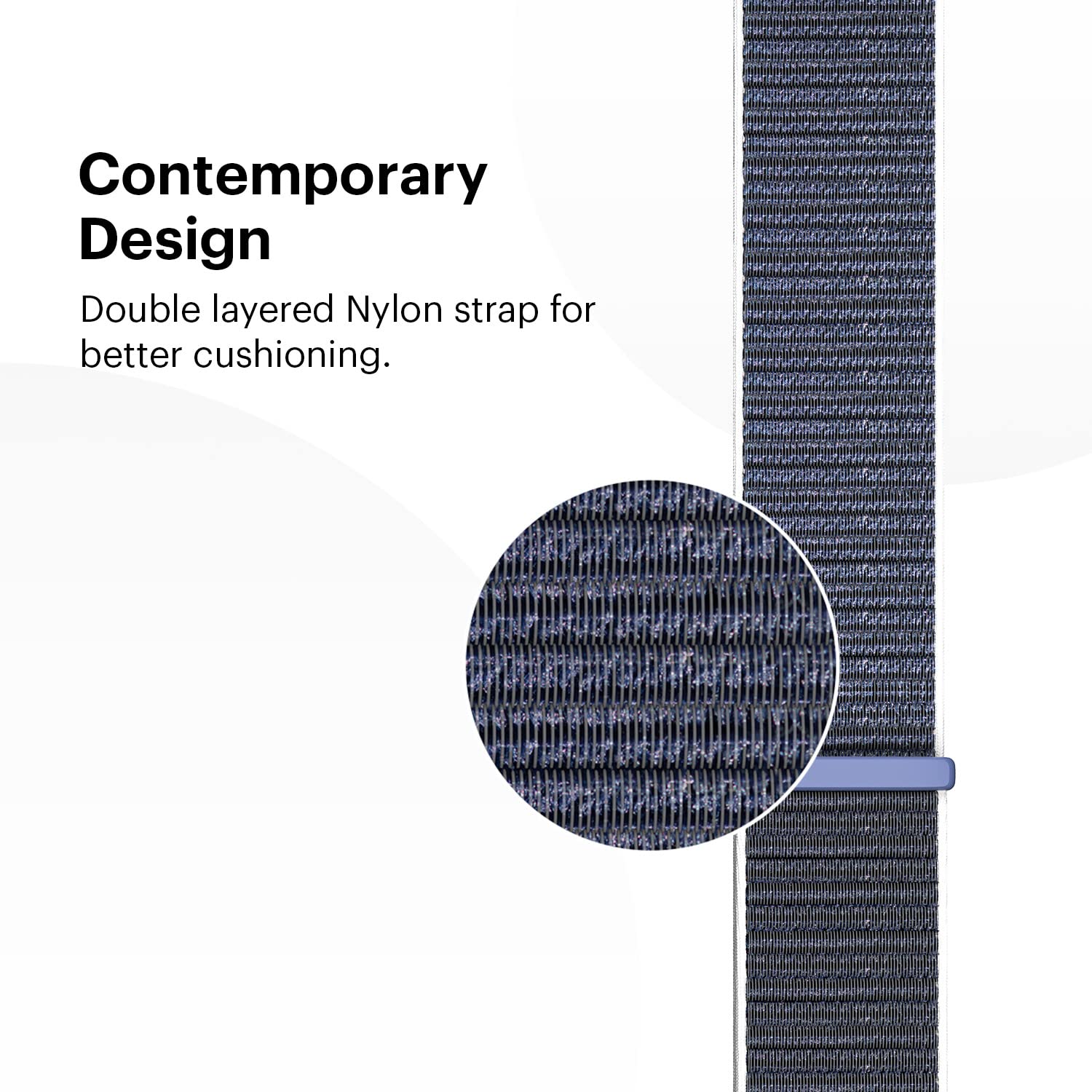 Noise Classic Woven Nylon Strap for Noise ColorFit & NoiseFit (22mm) (Durability & Comfort, Icy Blue)_6