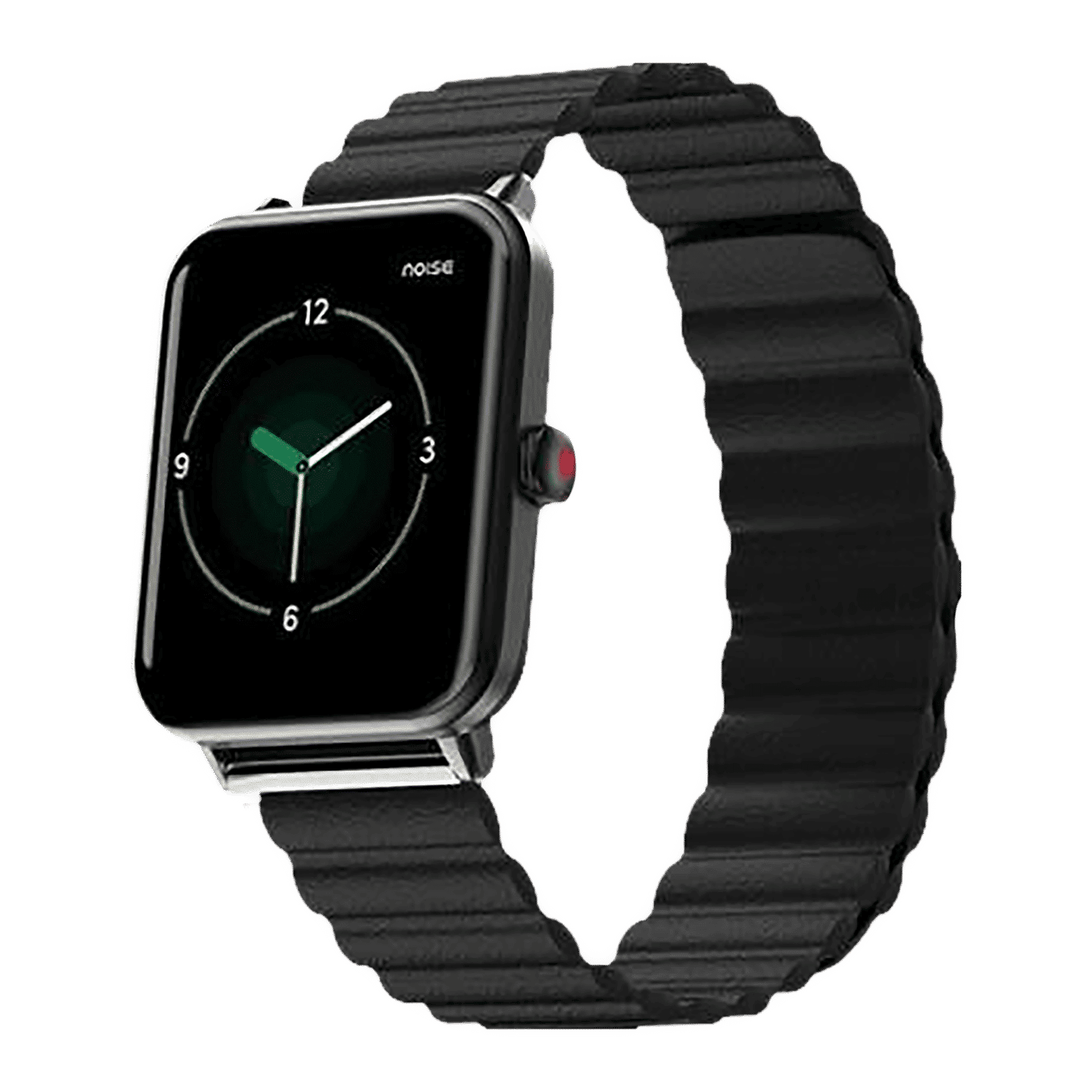 Noise Leather Magnetic Strap for Noise ColorFit & NoiseFit (22mm) (Durability & Comfort, Charcoal Black)_3