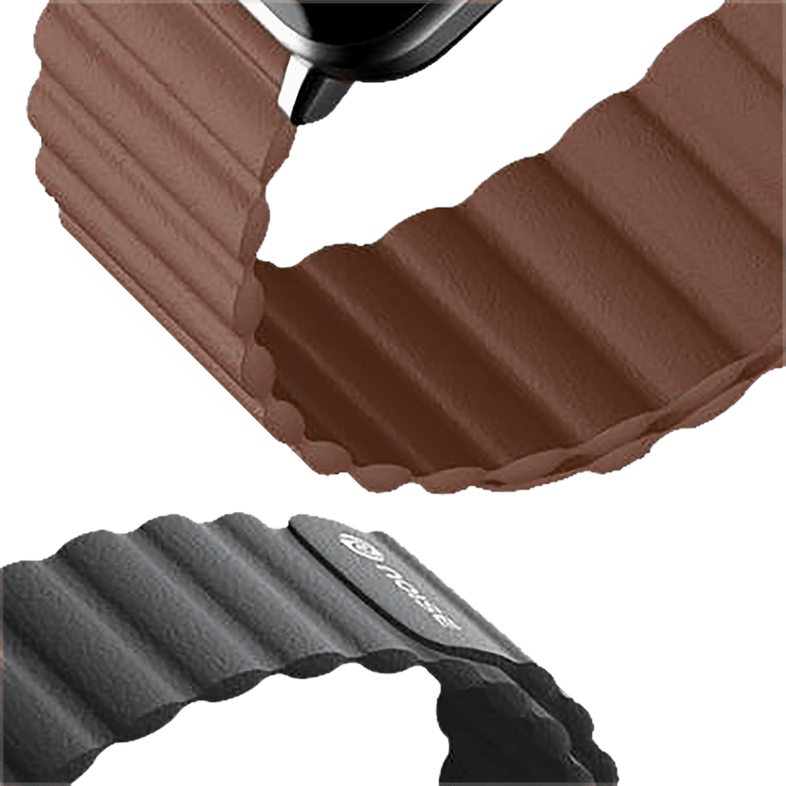 Noise Leather Magnetic Strap for Noise ColorFit & NoiseFit (22mm) (Durability & Comfort, Charcoal Black)_4