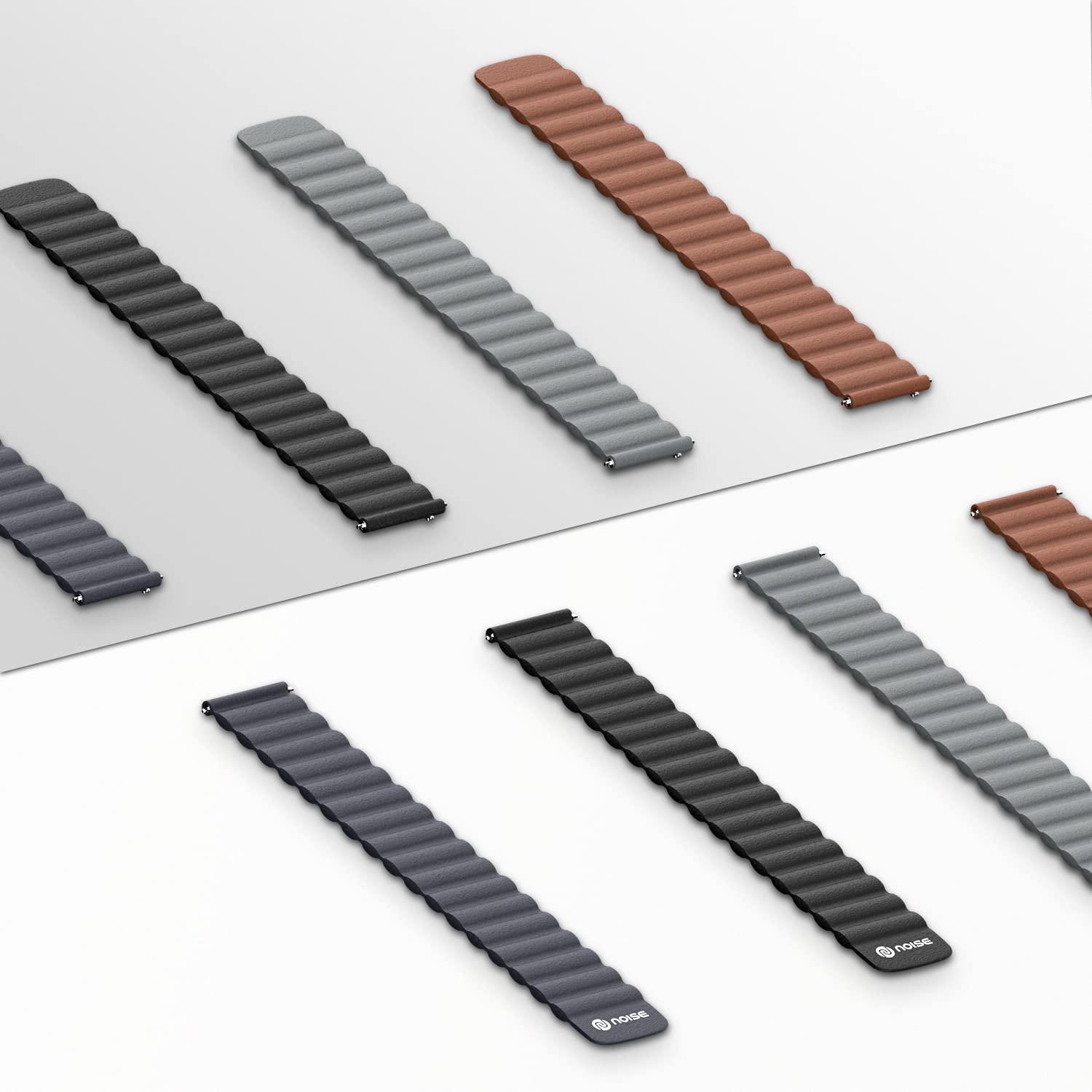 Noise Leather Magnetic Strap for Noise ColorFit & NoiseFit (22mm) (Durability & Comfort, Charcoal Black)_8