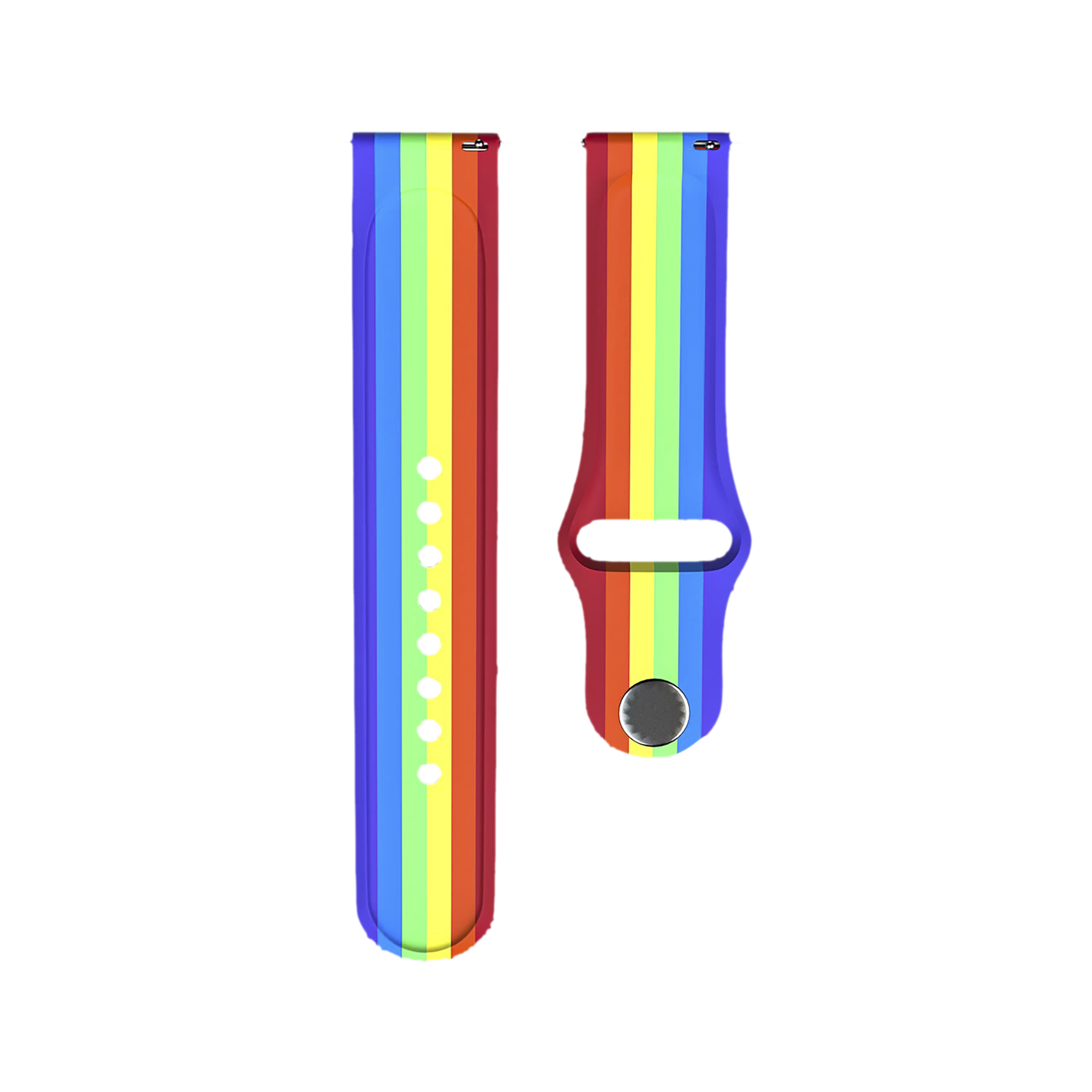 Noise Pride Edition Silicone & TPU Strap for Noise ColorFit & NoiseFit (22mm) (Durability & Comfort, Rainbow)_4