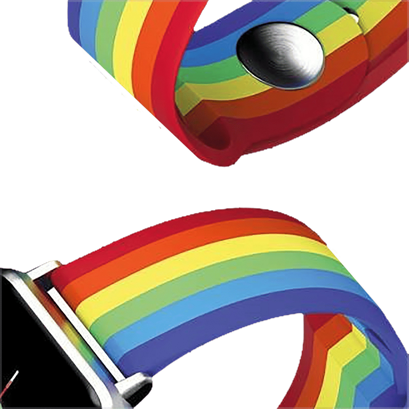 Noise Pride Edition Silicone & TPU Strap for Noise ColorFit & NoiseFit (22mm) (Durability & Comfort, Rainbow)_5