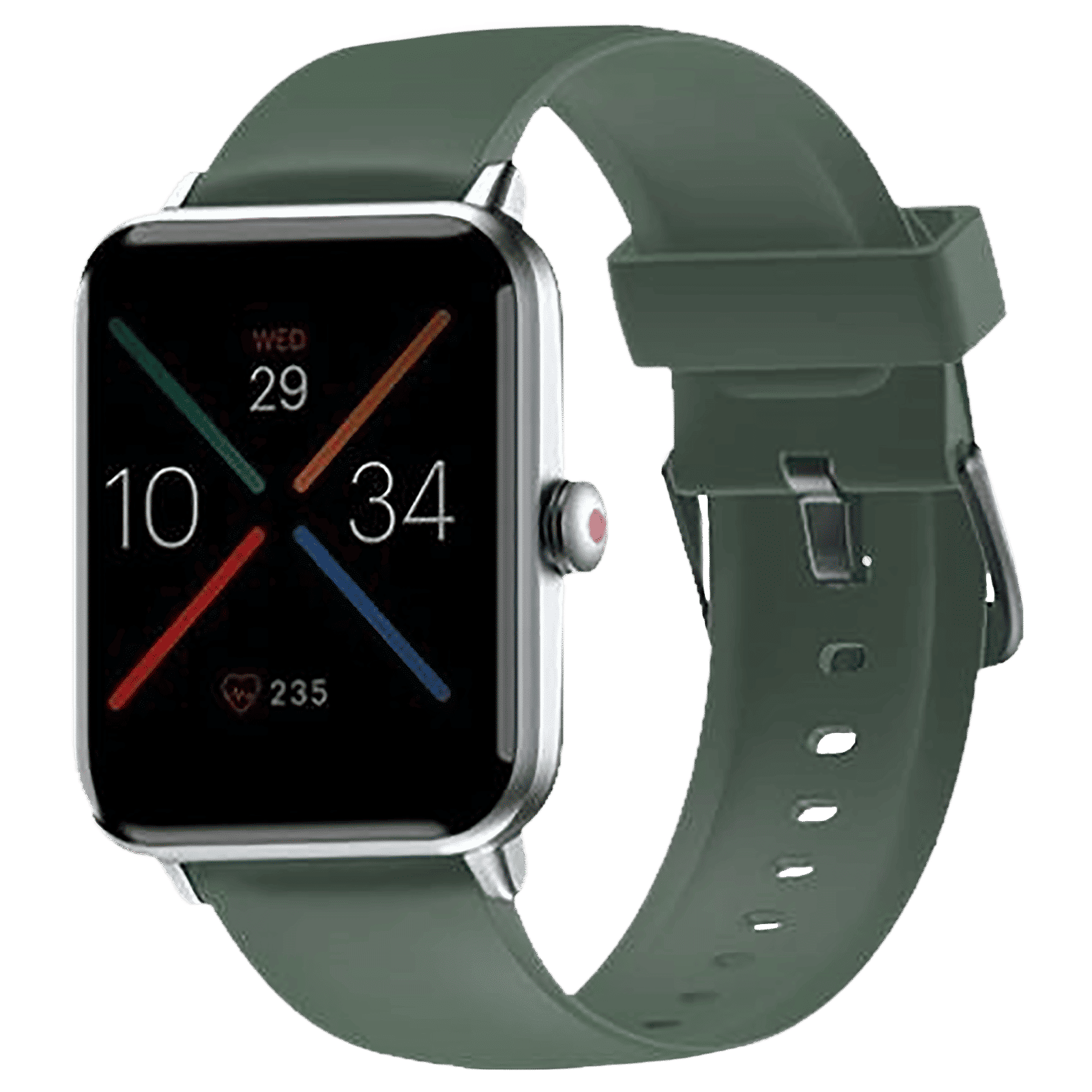 Noise Premium Silicone Strap for Noise ColorFit & NoiseFit (22mm) (Sweat Resistant, Green)_3