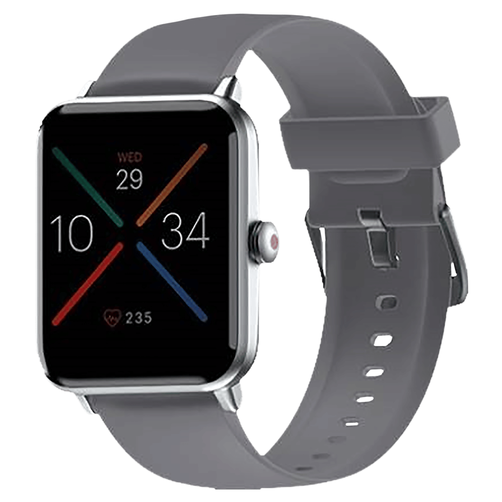 Noise Premium Silicone Strap for Noise ColorFit & NoiseFit (22mm) (Sweat Resistant, Grey)_3