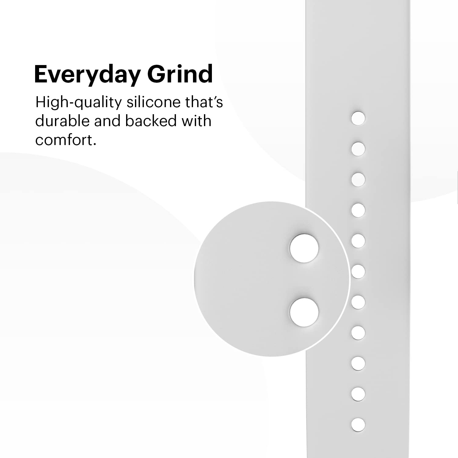 Noise Premium Silicone Strap for Noise ColorFit & NoiseFit (22mm) (Sweat Resistant, Grey)_7