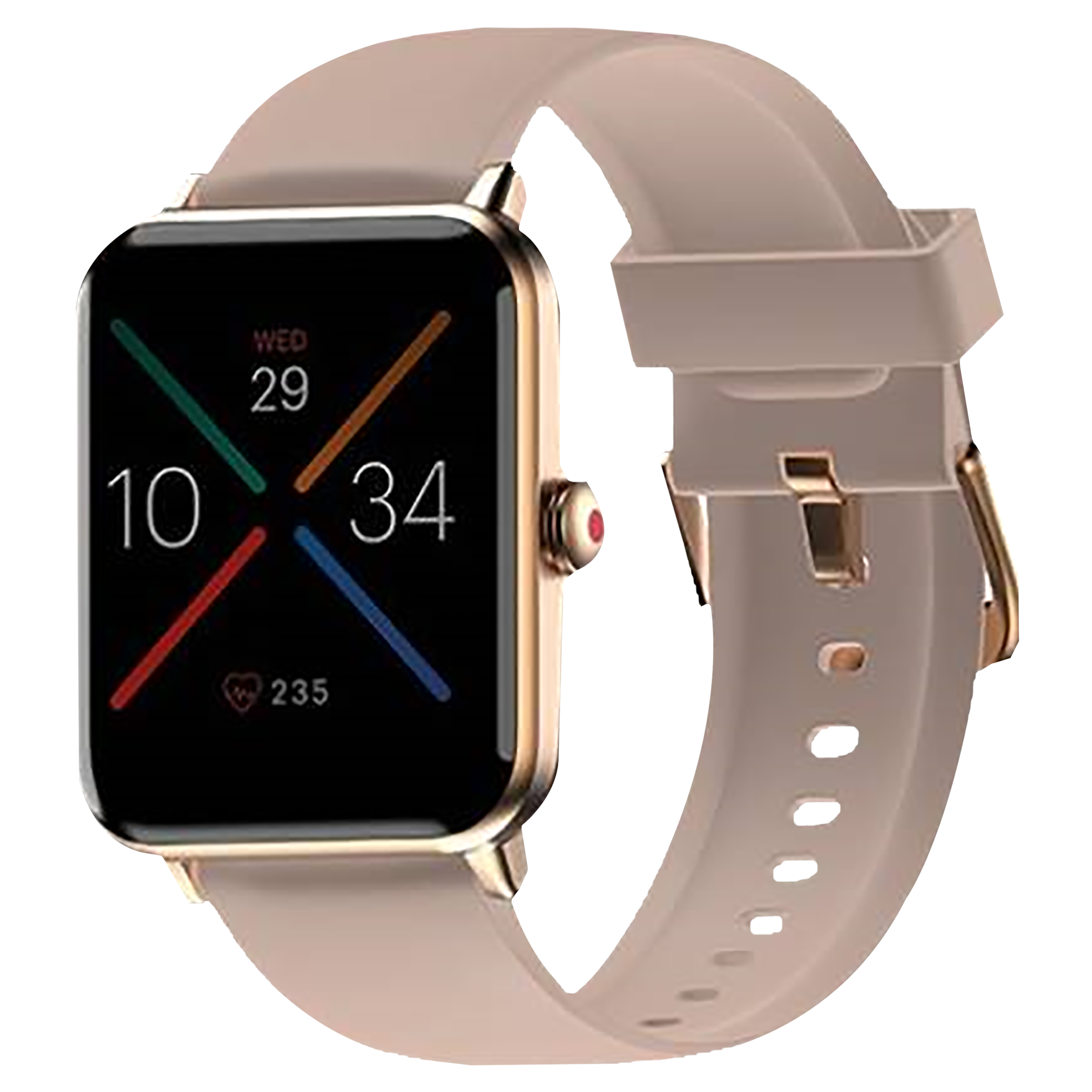 Noise Premium Silicone Strap for Noise ColorFit & NoiseFit (22mm) (Sweat Resistant, Pink)_3