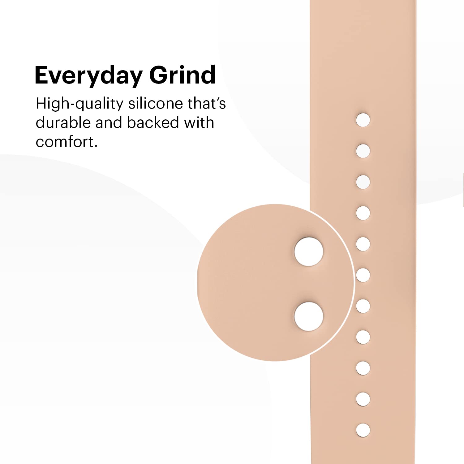 Noise Premium Silicone Strap for Noise ColorFit & NoiseFit (22mm) (Sweat Resistant, Pink)_7