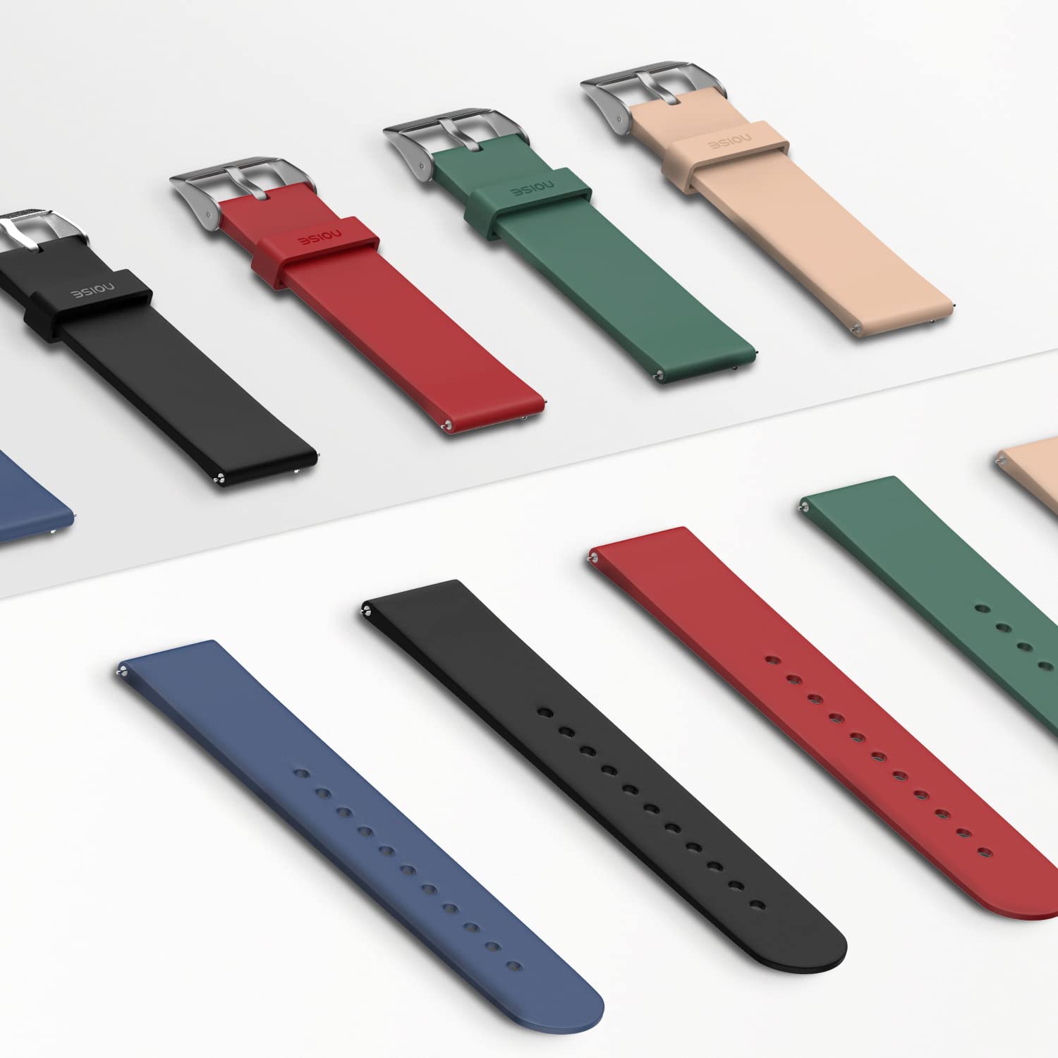 Noise Premium Silicone Strap for Noise ColorFit & NoiseFit (22mm) (Sweat Resistant, Red) Noise Premium Silicone Strap for Noise ColorFit & NoiseFit (22mm) (Sweat Resistant, Red)_8