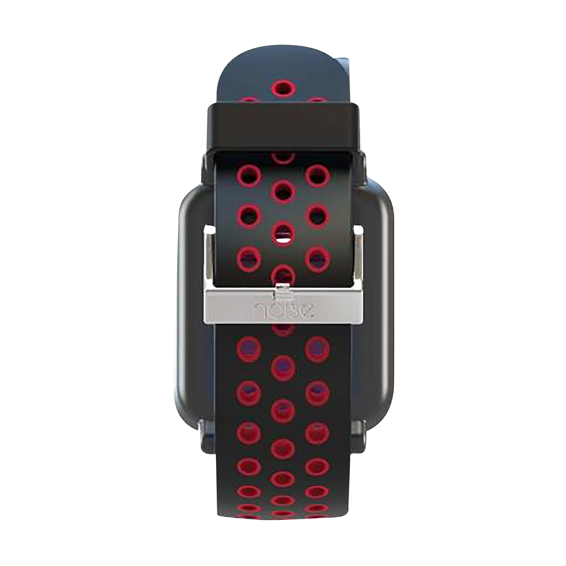 Noise Sports Edition Silicone Sport Strap for Noise ColorFit & NoiseFit (22mm) (Lightweight & Rugged, Black/Red)_7