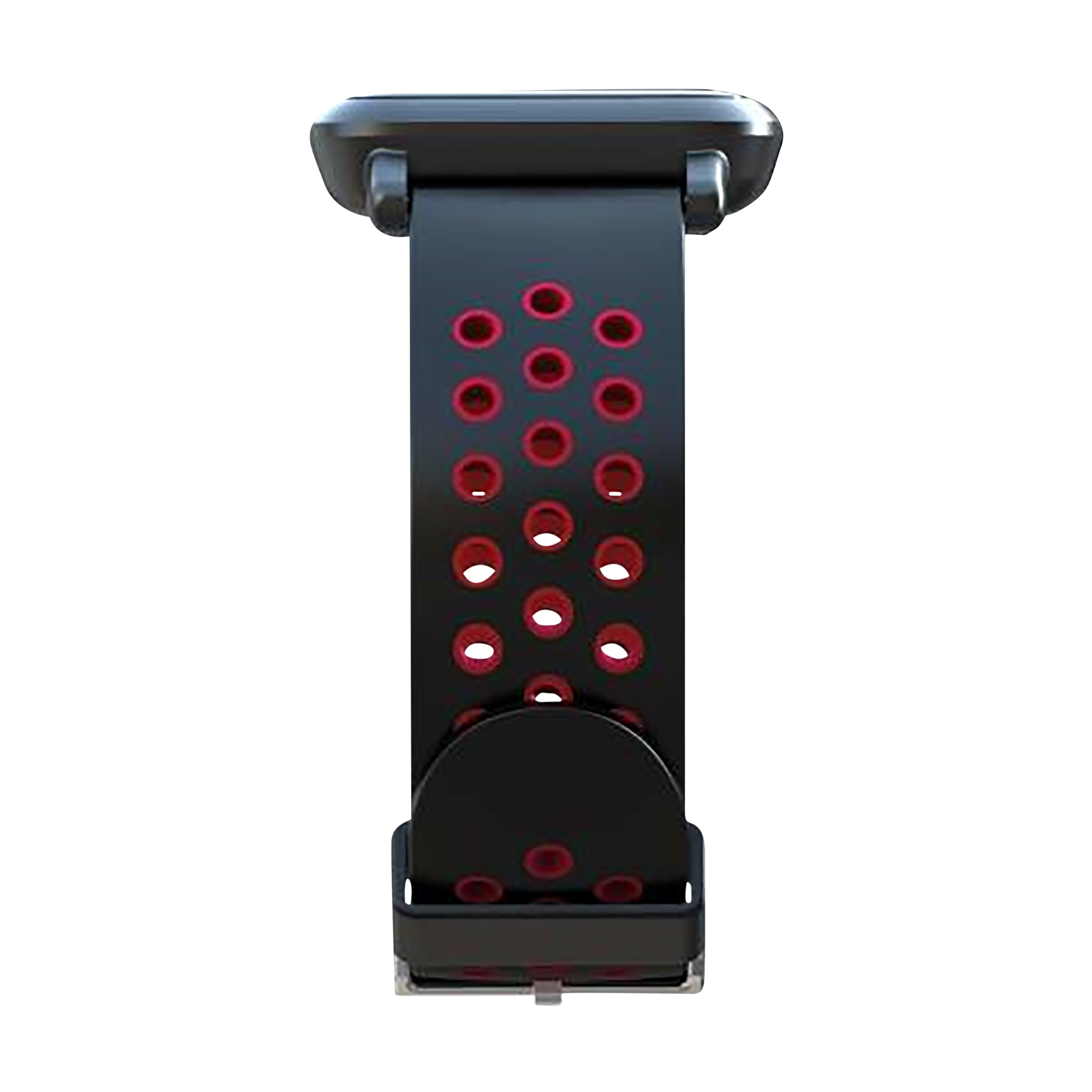 Noise Sports Edition Silicone Sport Strap for Noise ColorFit & NoiseFit (22mm) (Lightweight & Rugged, Black/Red)_8