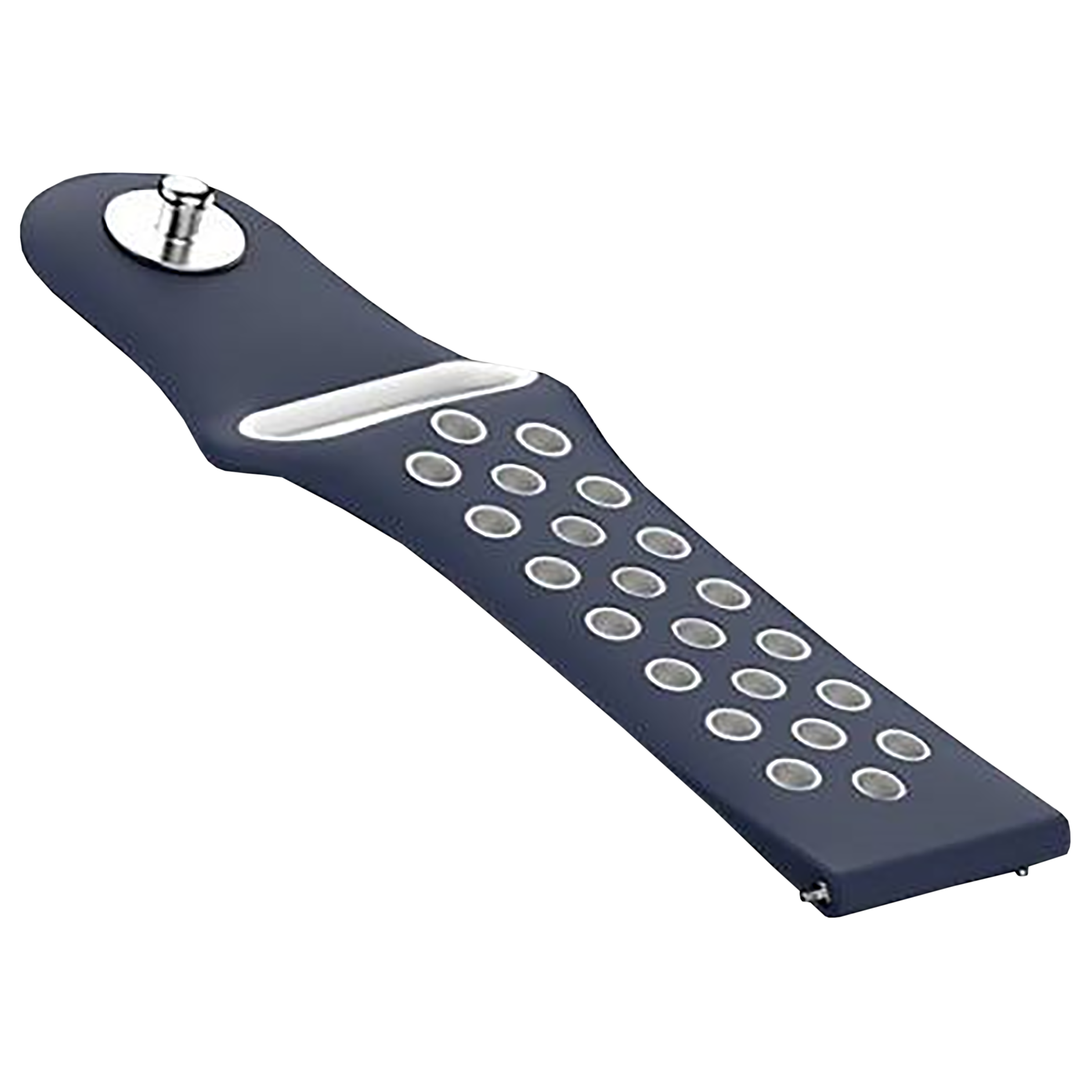 Noise Sports Edition Silicone Sport Strap for Noise ColorFit & NoiseFit (22mm) (Lightweight & Rugged, Blue/White)_8